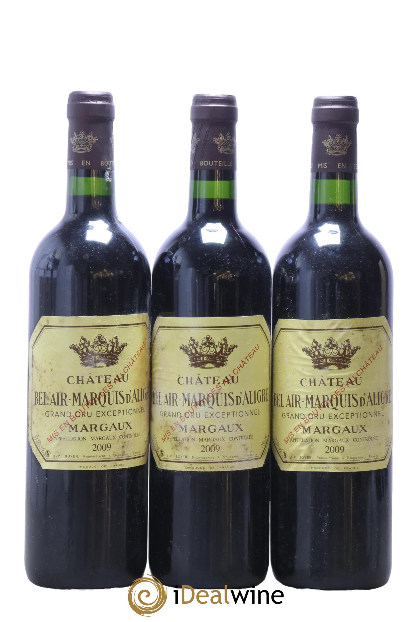 Château Bel Air Marquis d'Aligre 2009 - Posten von 3 Flaschen - 0