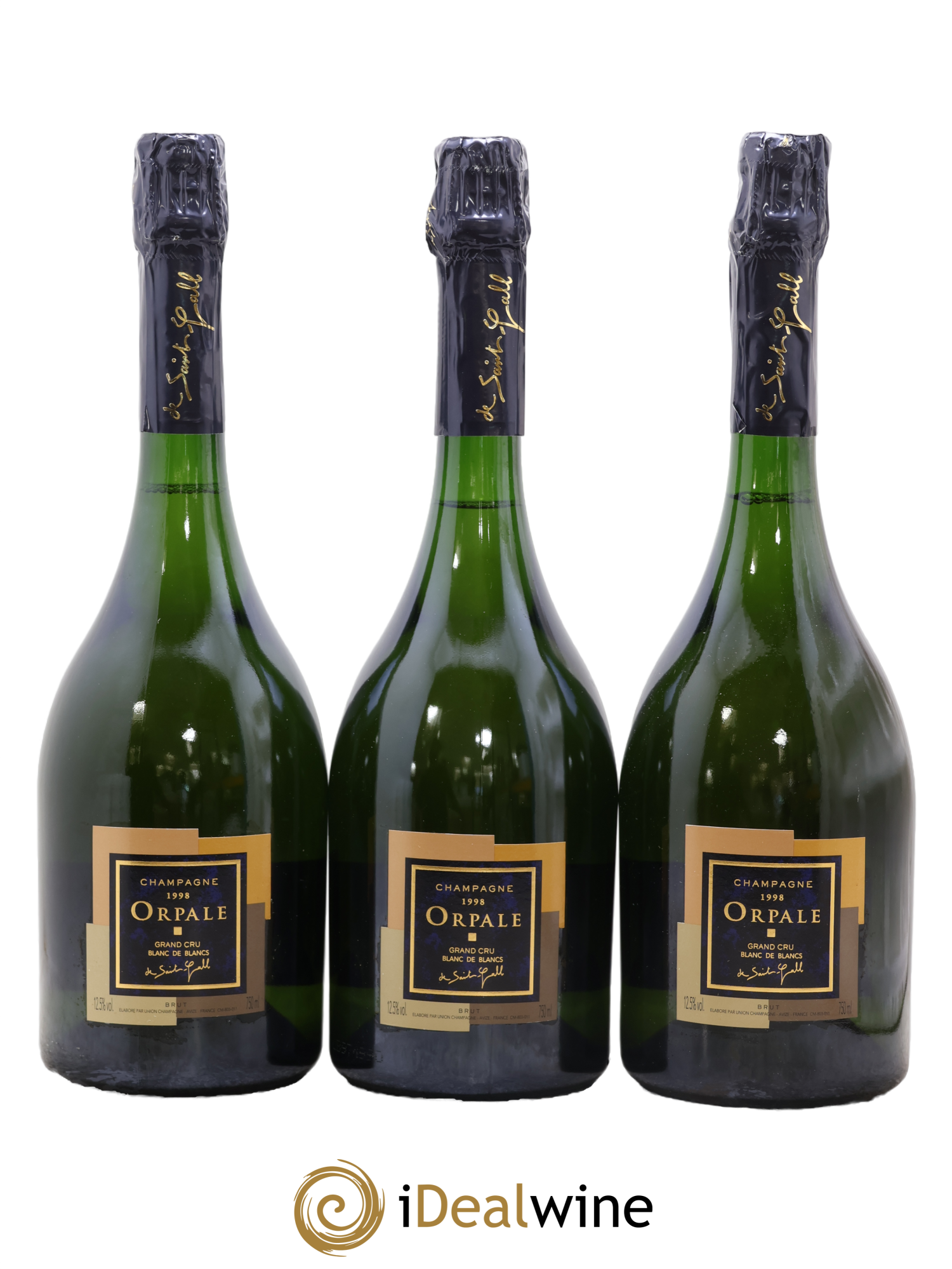 Brut Blanc de Blancs Orpale Saint Gall 1998 - Posten von 3 Flaschen - 0