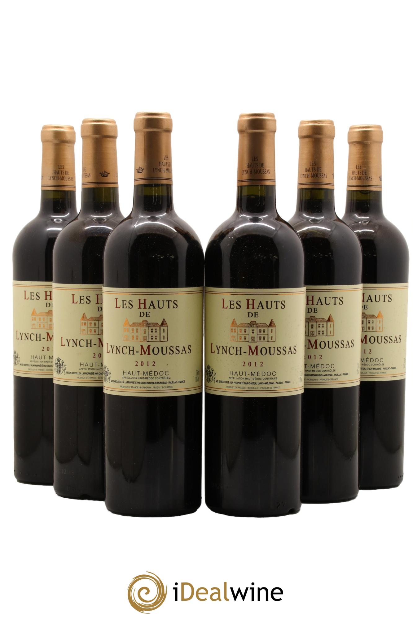 Haut Médoc Les Hauts de Lynch Moussas Chateau Lynch Moussas 2012 - Lot de 6 bouteilles - 0