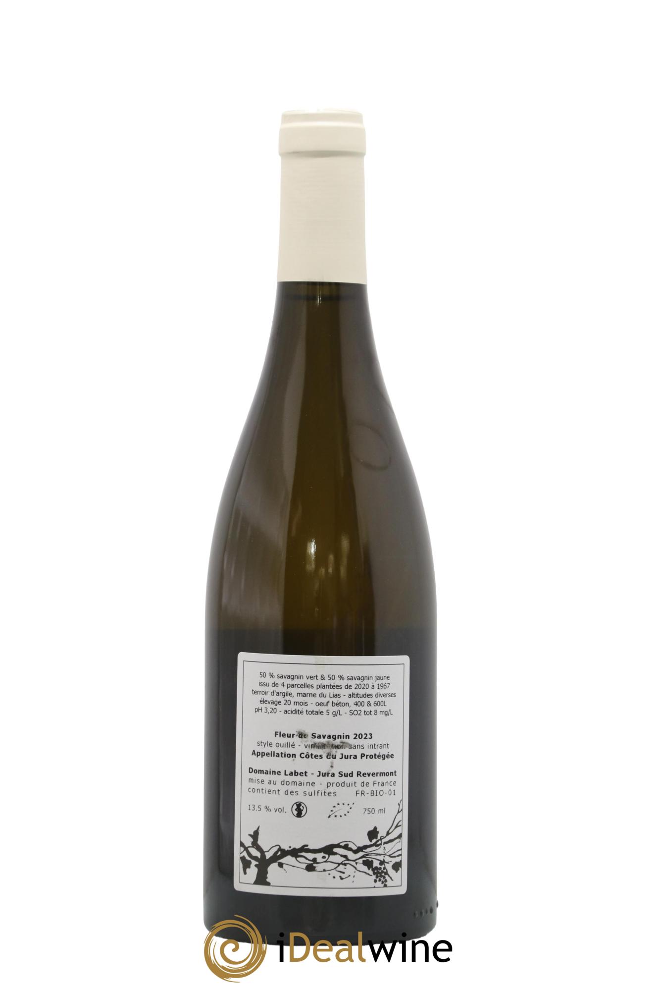 Côtes du Jura Fleur de Savagnin Romain - Julien  - Charline Labet 2023 - Lotto di 1 bottiglia - 1