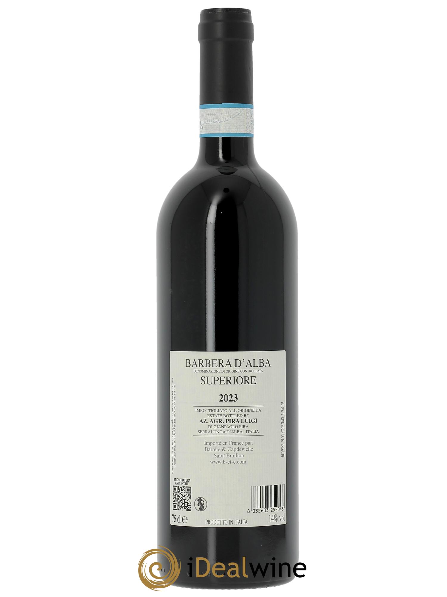 Barbera d'Alba DOC Luigi Pira  2023 - Lot de 1 bouteille - 1