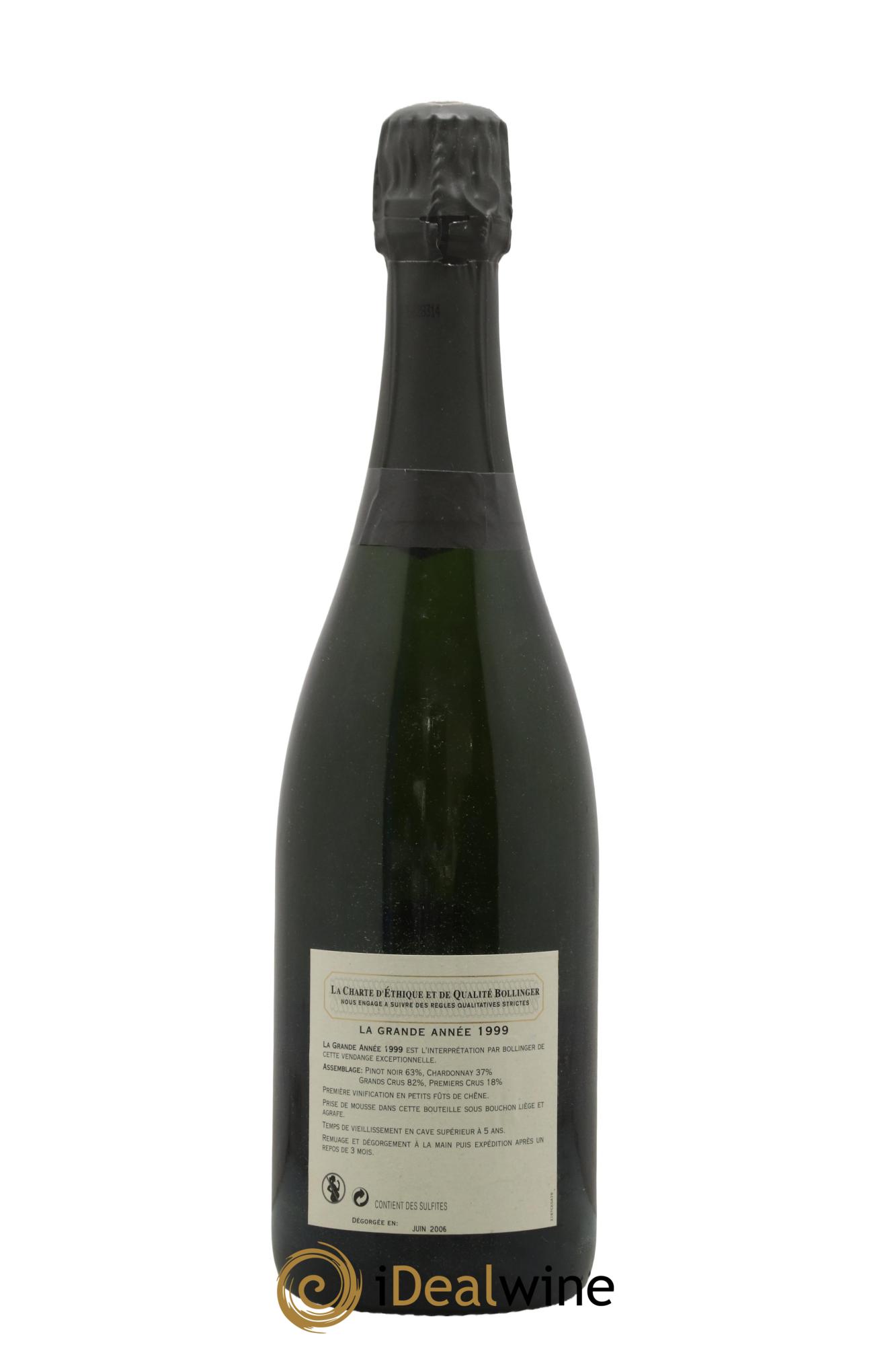 Grande Année Brut Bollinger 1999 - Lot of 1 bottle - 1