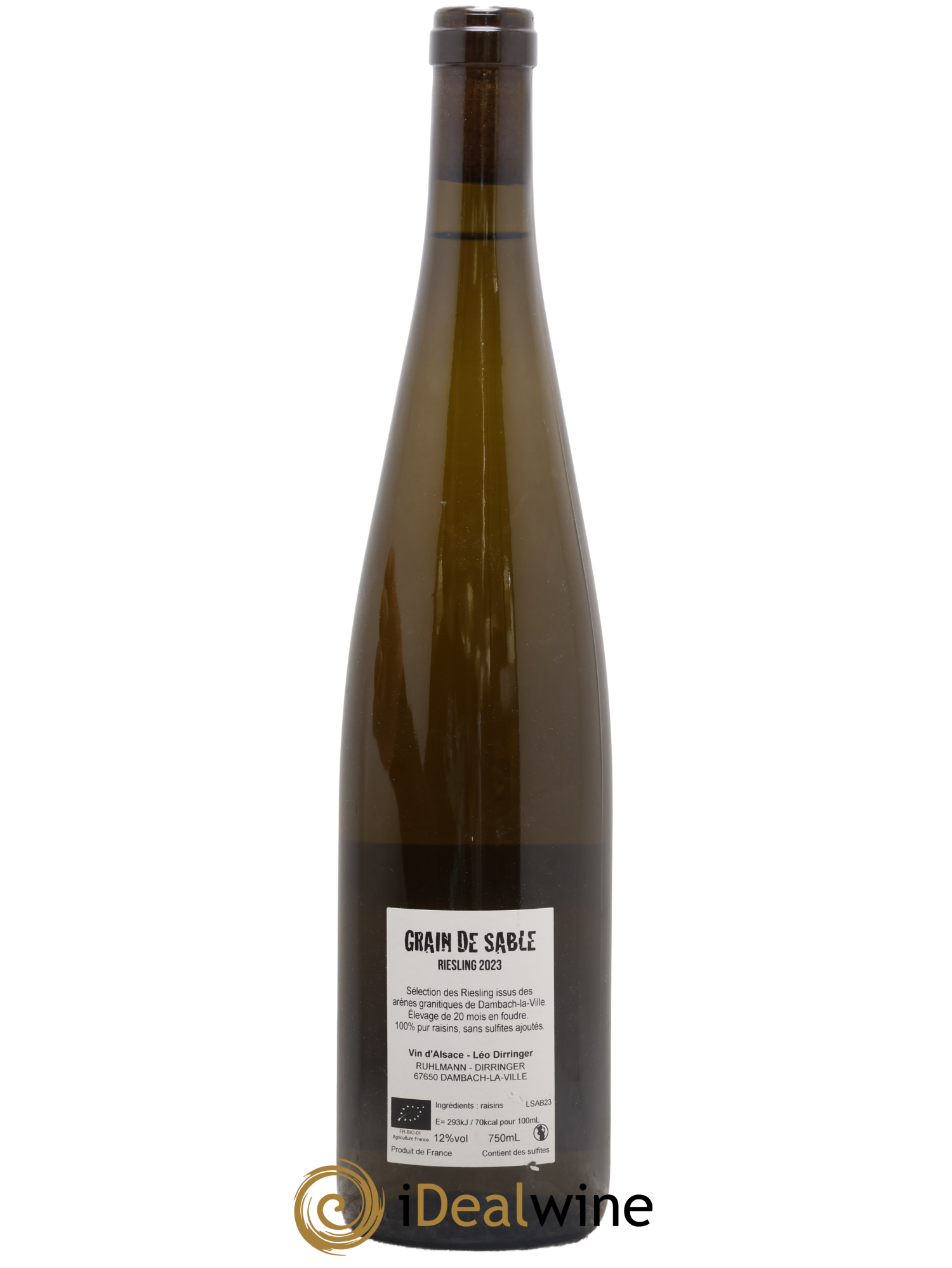 Alsace Grain de Sable Dirringer 2023 - Lot de 1 bouteille - 1
