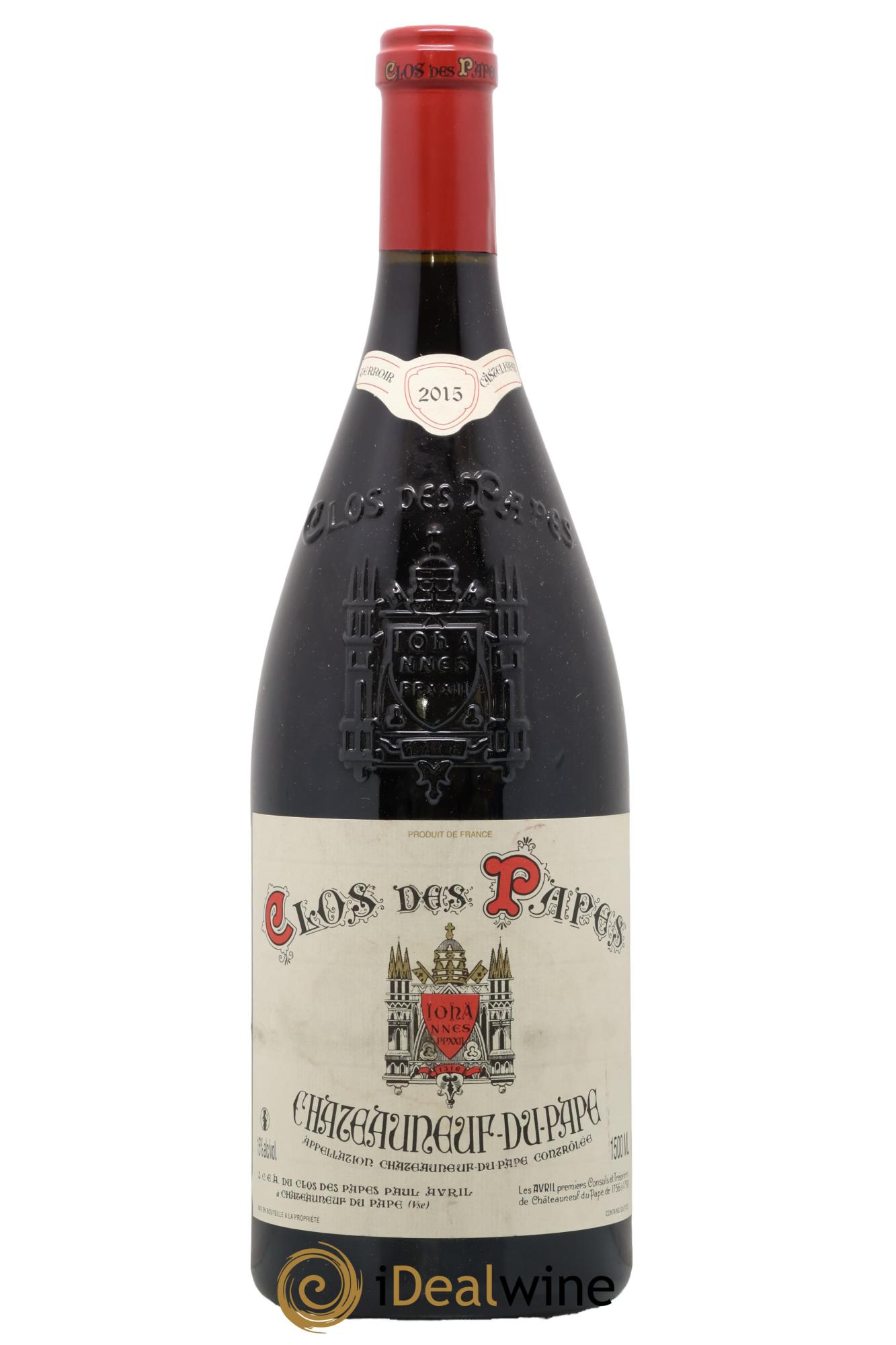 Châteauneuf-du-Pape Clos des Papes - Paul Avril 2015 - Lot de 1 magnum - 0