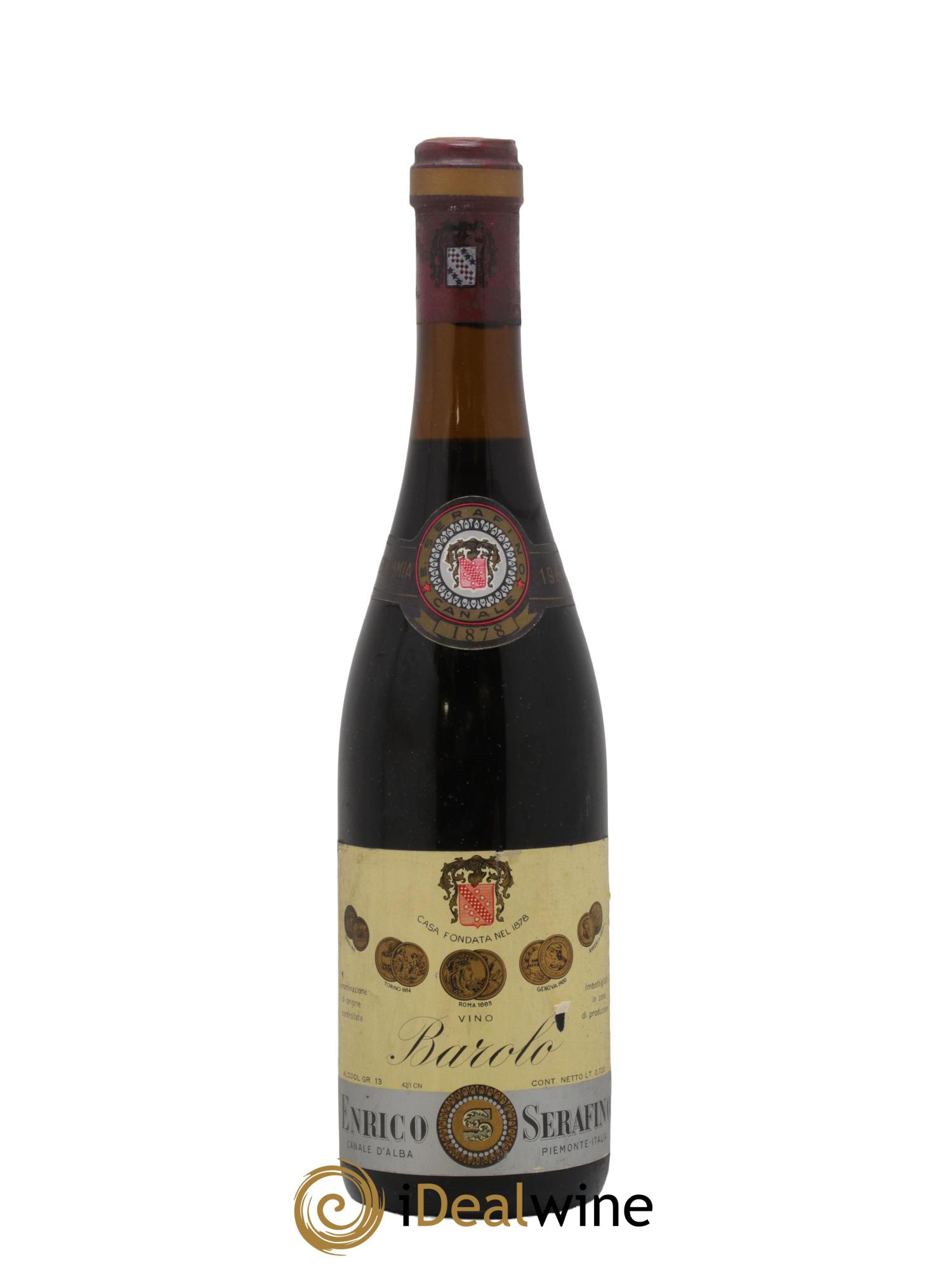 Barolo Enrico Serafino 1969 - Lot de 1 bouteille - 0
