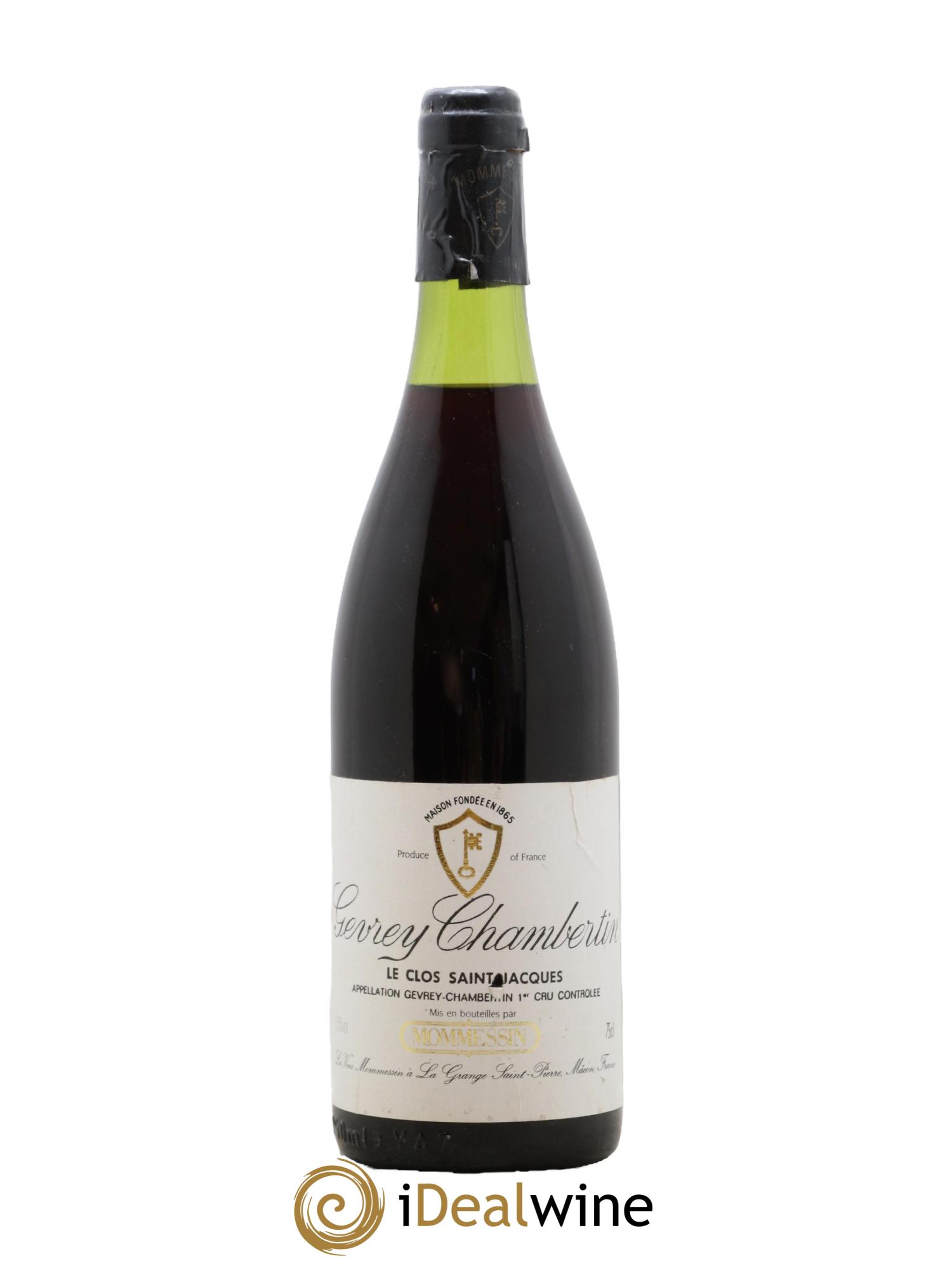 Gevrey-Chambertin 1er Cru Le Clos Saint Jacques Mommessin - Lot de 1 bouteille - 0