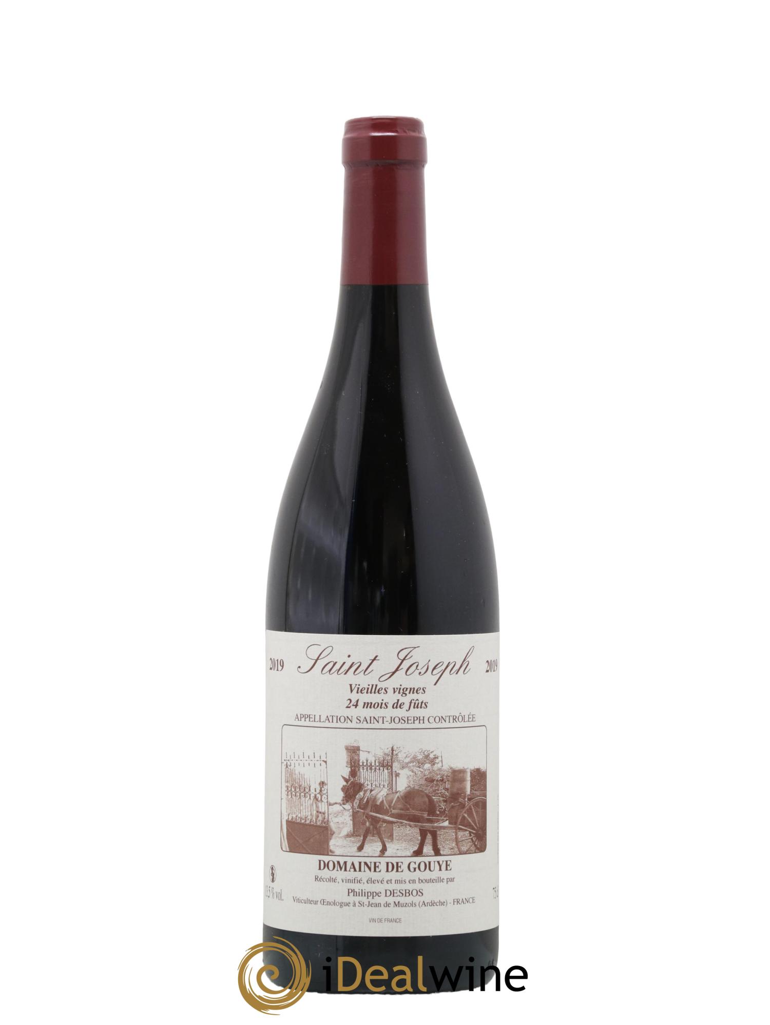 Saint-Joseph Vieilles Vignes Elevage 24 Mois de Fut Domaine de Gouye 2019 - Lot de 1 bouteille - 0