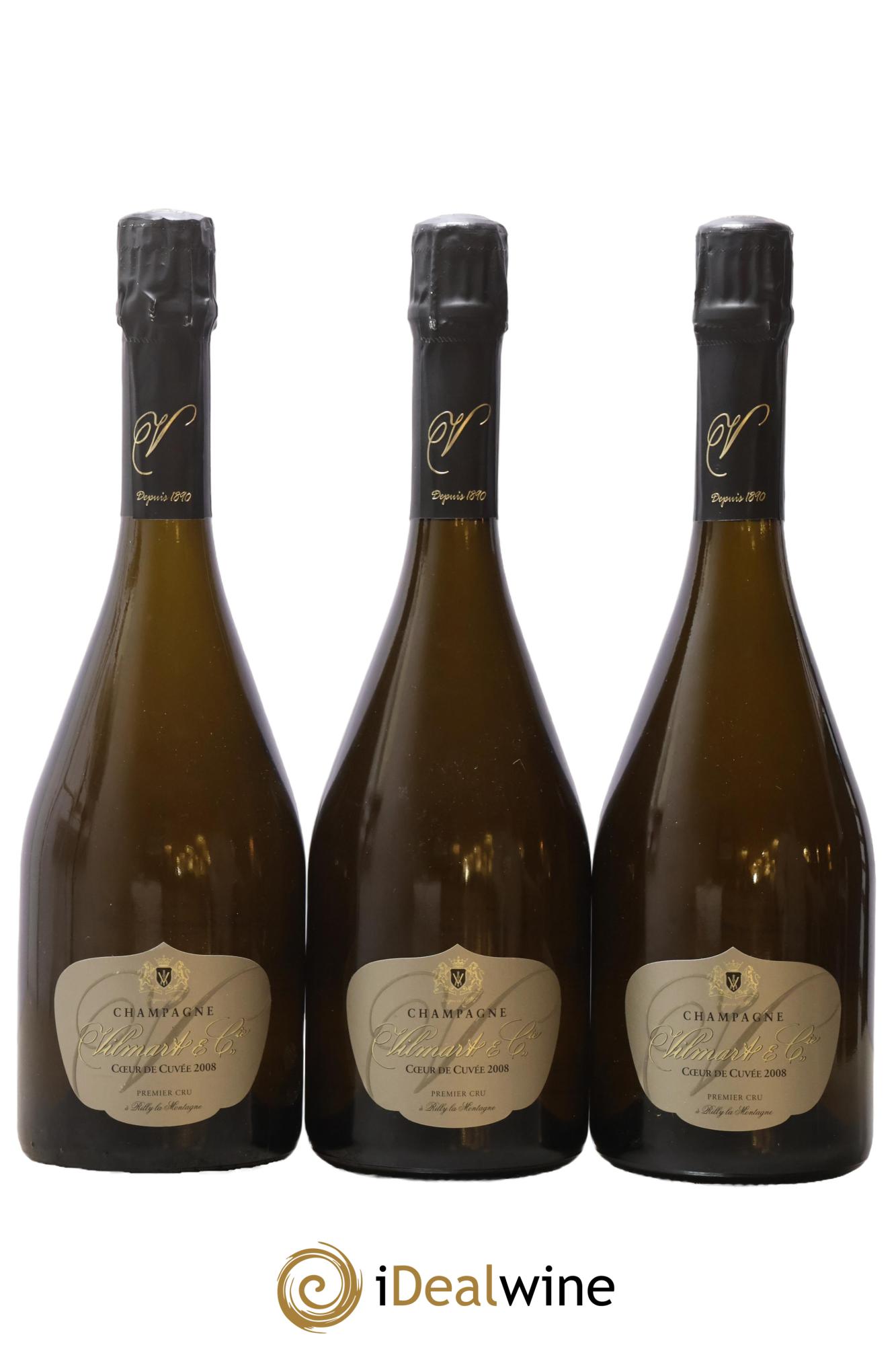 Coeur de Cuvée Vilmart & Co 2008 - Lot of 3 bottles - 0