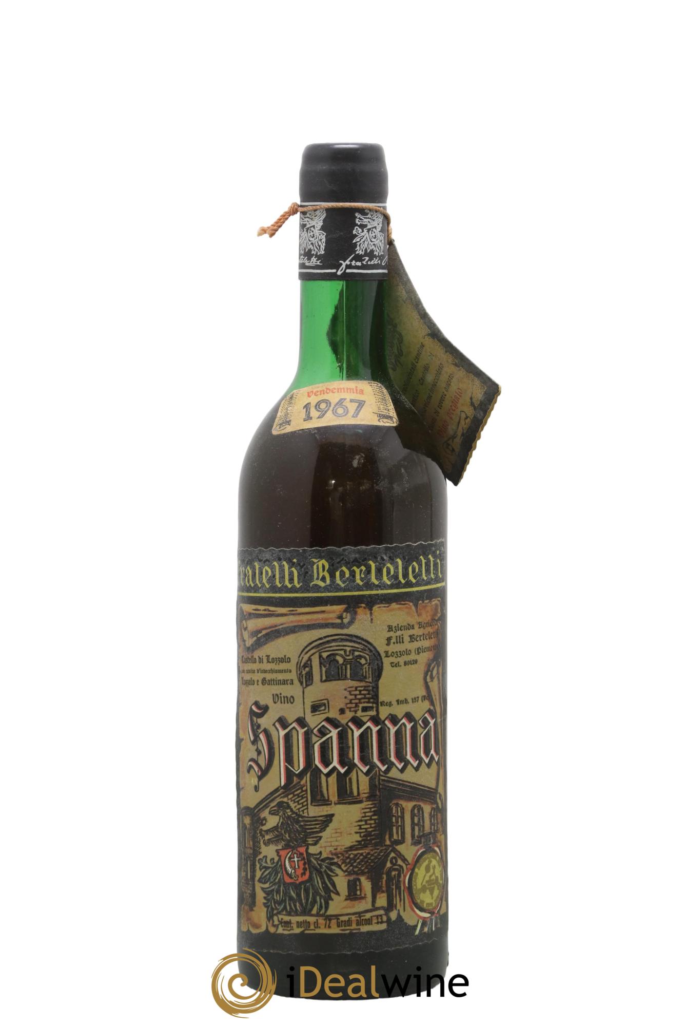 Piémont Spanna Fratelli Berteletti Castello Di Lozzolo 1967 - Lot de 1 bouteille - 0