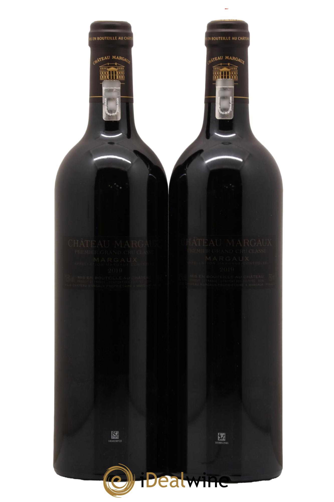 Château Margaux 1er Grand Cru Classé 2019 - Lot de 2 bouteilles - 1