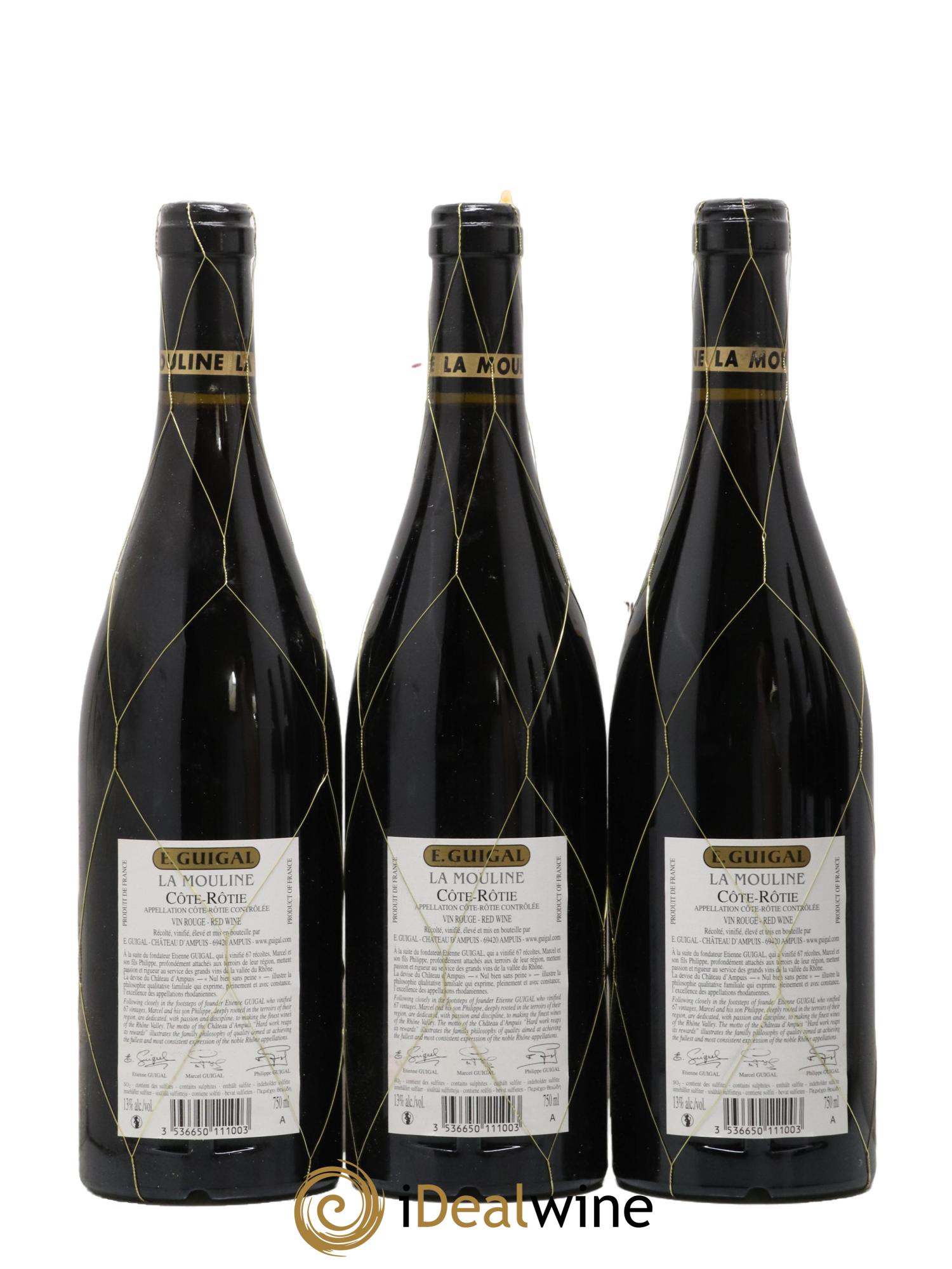 Côte-Rôtie La Mouline Guigal 2011 - Posten von 6 Flaschen - 2