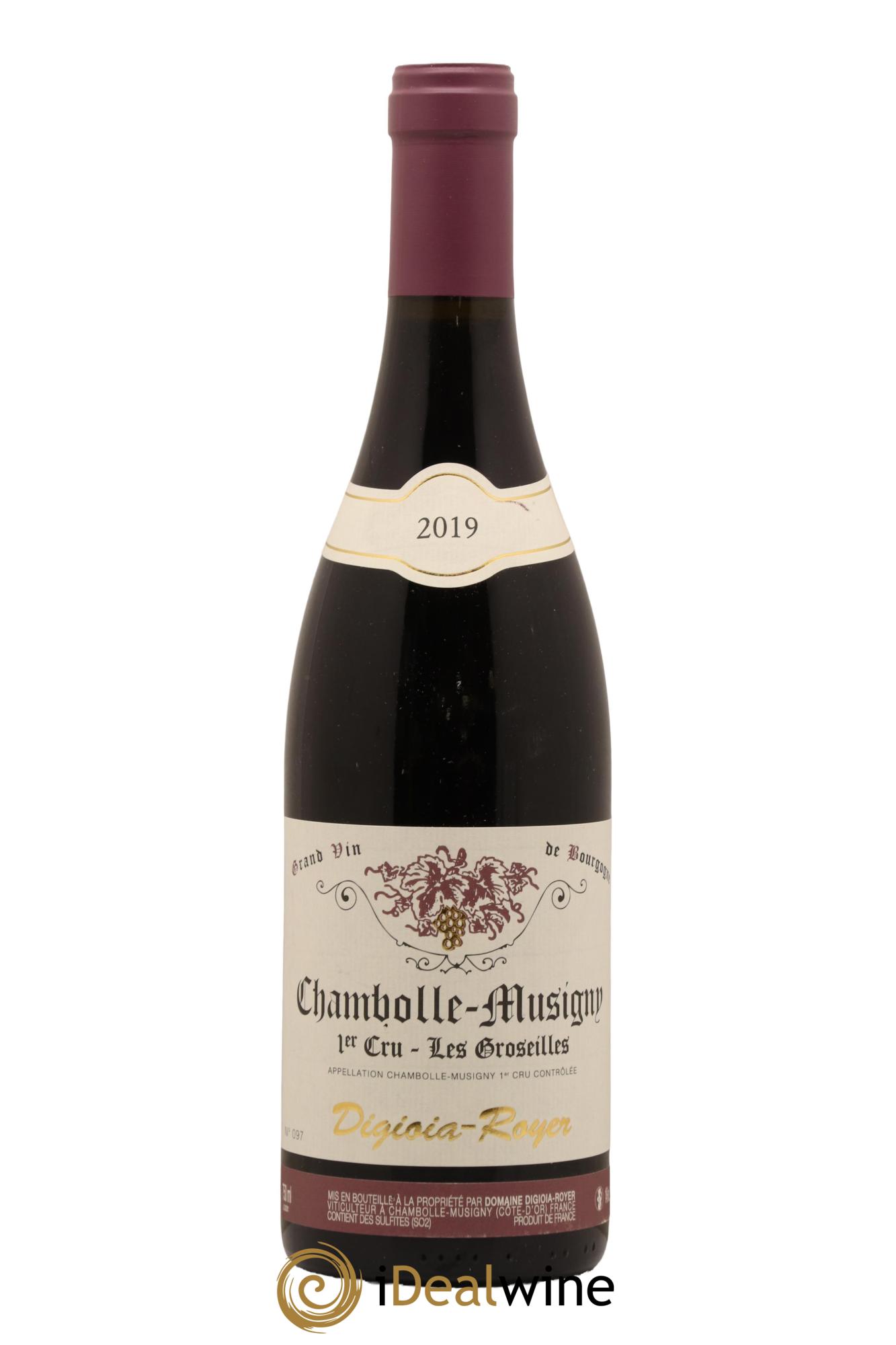 Chambolle-Musigny 1er Cru Les Groseilles Domaine Digioia Royer 2019 - Lot de 1 bouteille - 0