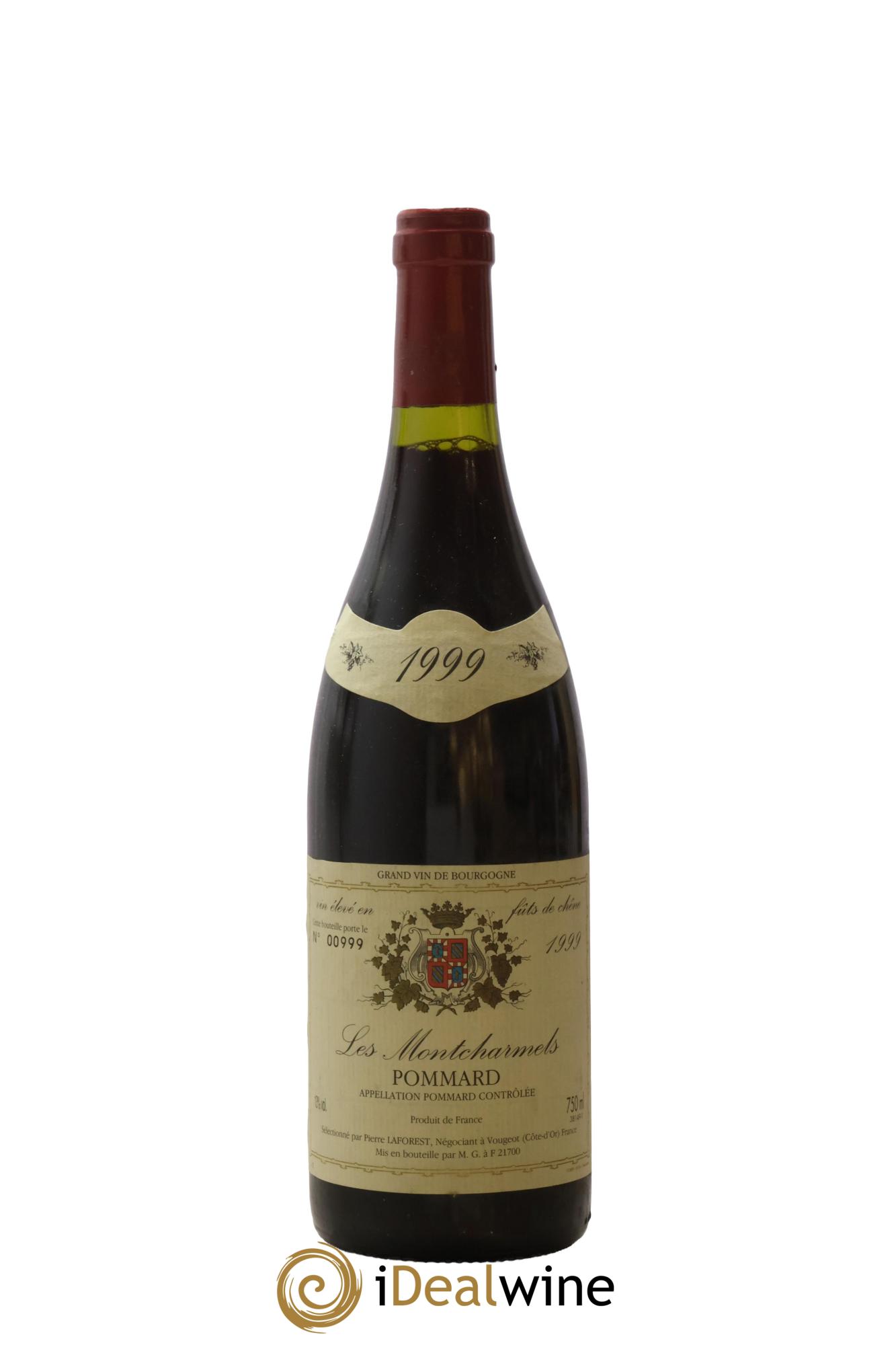 Pommard Les Montcharmets Pierre Laforest 1999 - Lot de 1 bouteille - 0
