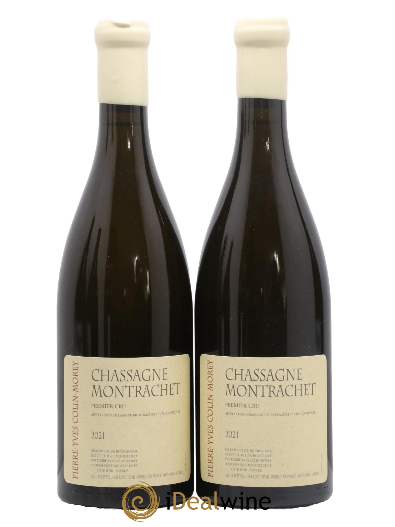 Chassagne-Montrachet 1er Cru Pierre Yves Colin Morey 2021 - Lot de 2 bouteilles - 0