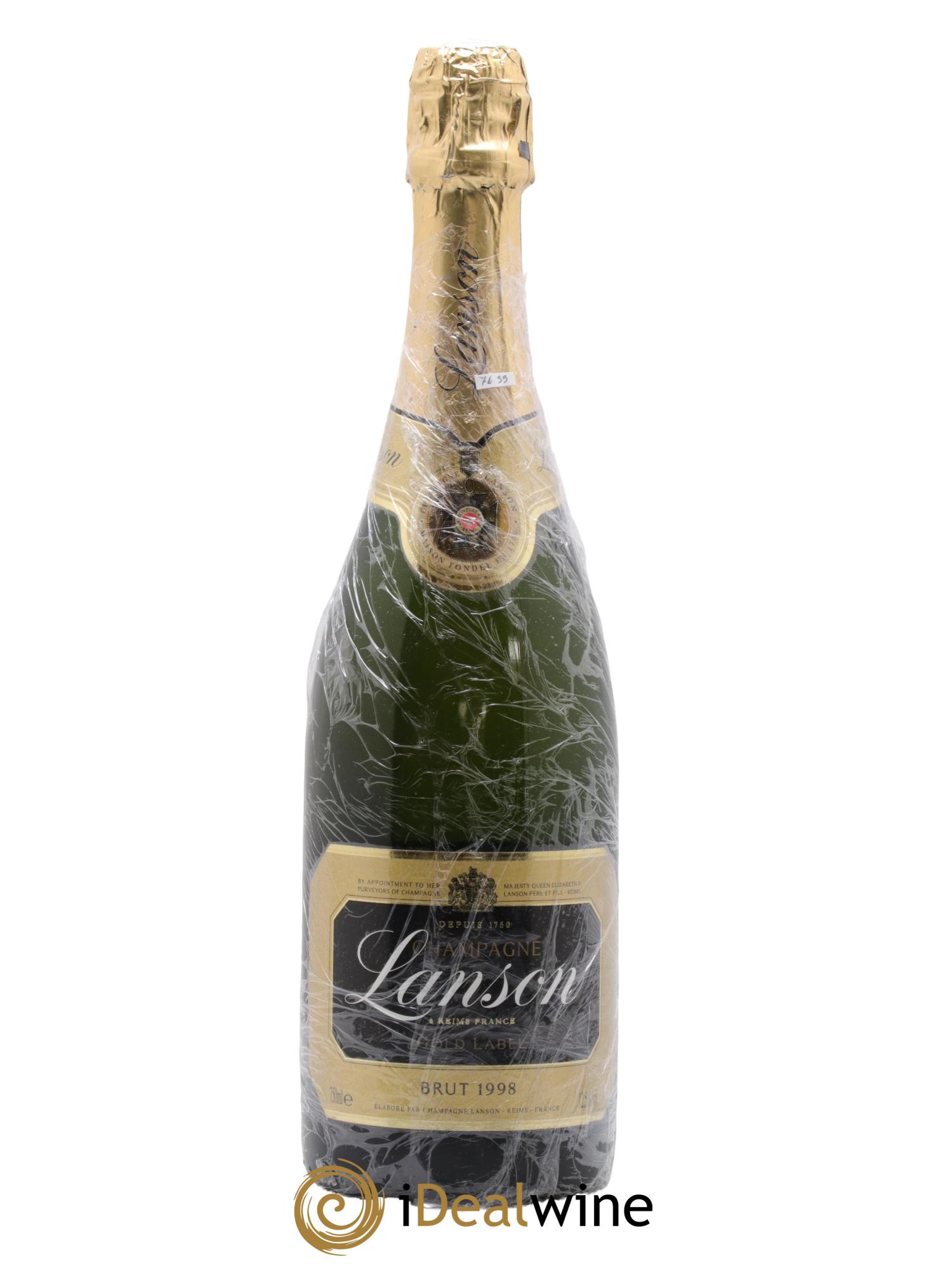 Gold Label Lanson 1998 - Posten von 1 Flasche - 0