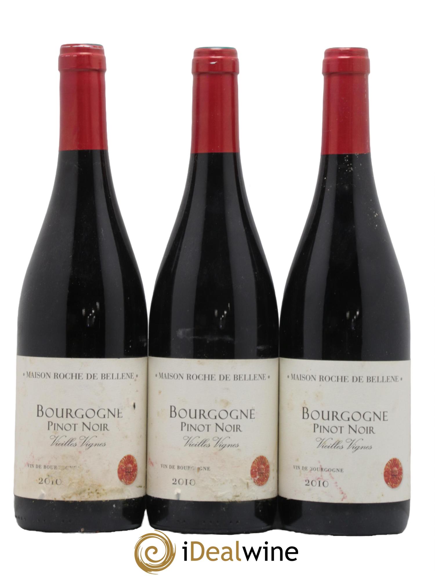 Bourgogne Pinot Noir Vieilles Vignes Maison Roche De Bellene 2010 - Lot de 3 bouteilles - 0