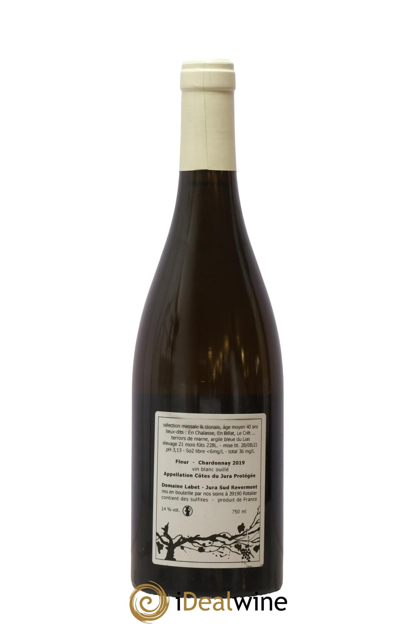Côtes du Jura Chardonnay Fleur Romain - Julien - Charline Labet 2019 - Posten von 1 Flasche - 1