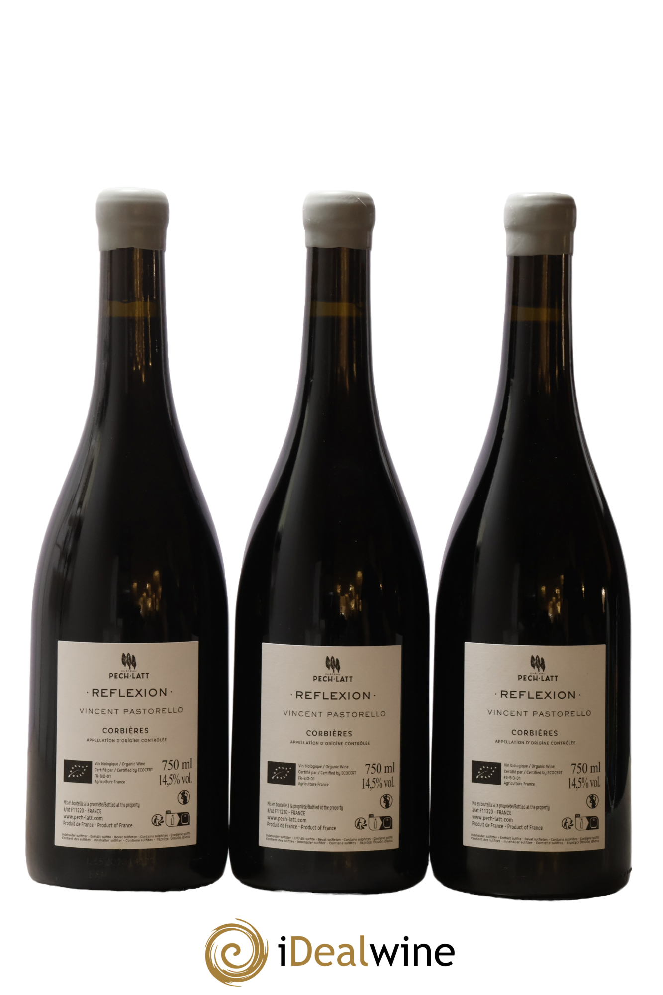 Corbières Reflexion Château Pech Latt 2022 - Lot de 3 bouteilles - 1