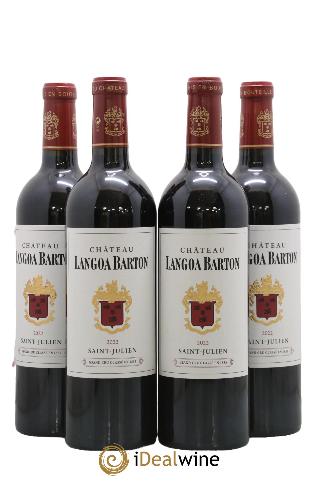 Château Langoa Barton 3ème Grand Cru Classé 2022 - Lot de 4 bouteilles - 0
