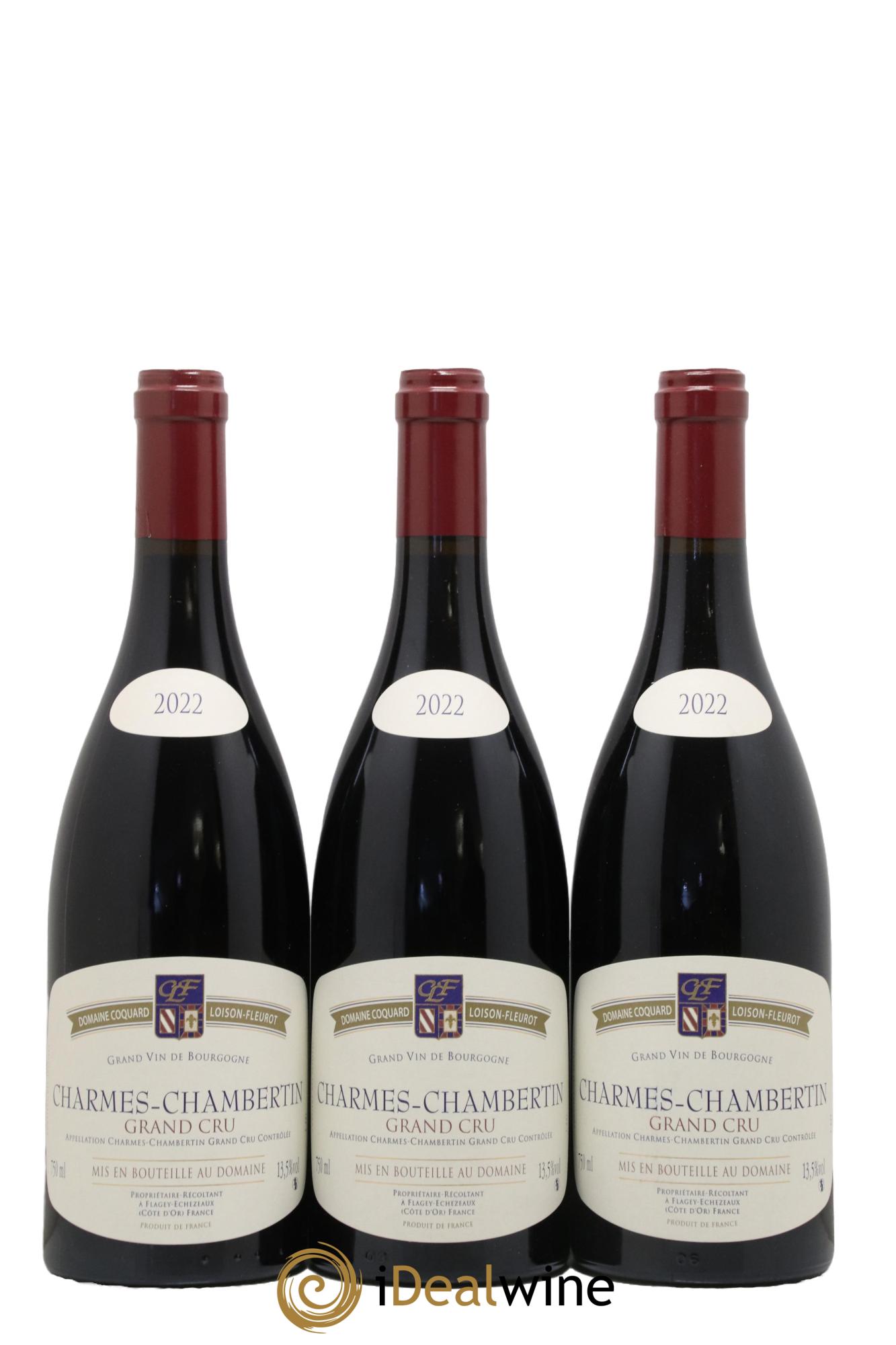 Charmes-Chambertin Grand Cru Coquard Loison-Fleurot 2022 - Posten von 3 Flaschen - 0