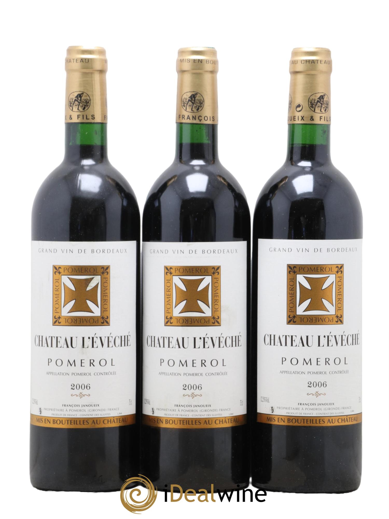 Pomerol Château L'Evêché 2006 - Lot of 12 bottles - 2