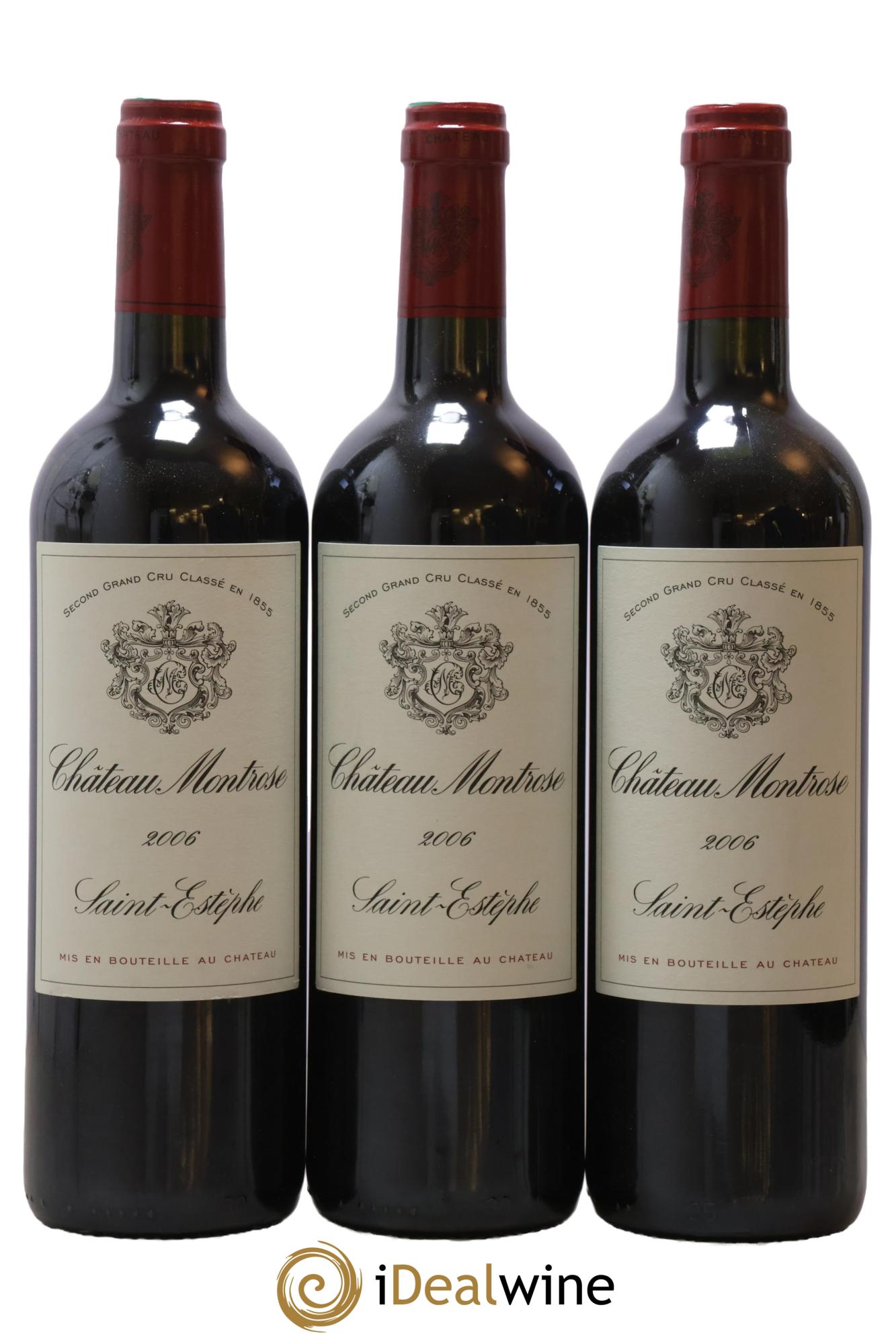 Château Montrose 2ème Grand Cru Classé 2006 - Lot de 3 bouteilles - 0