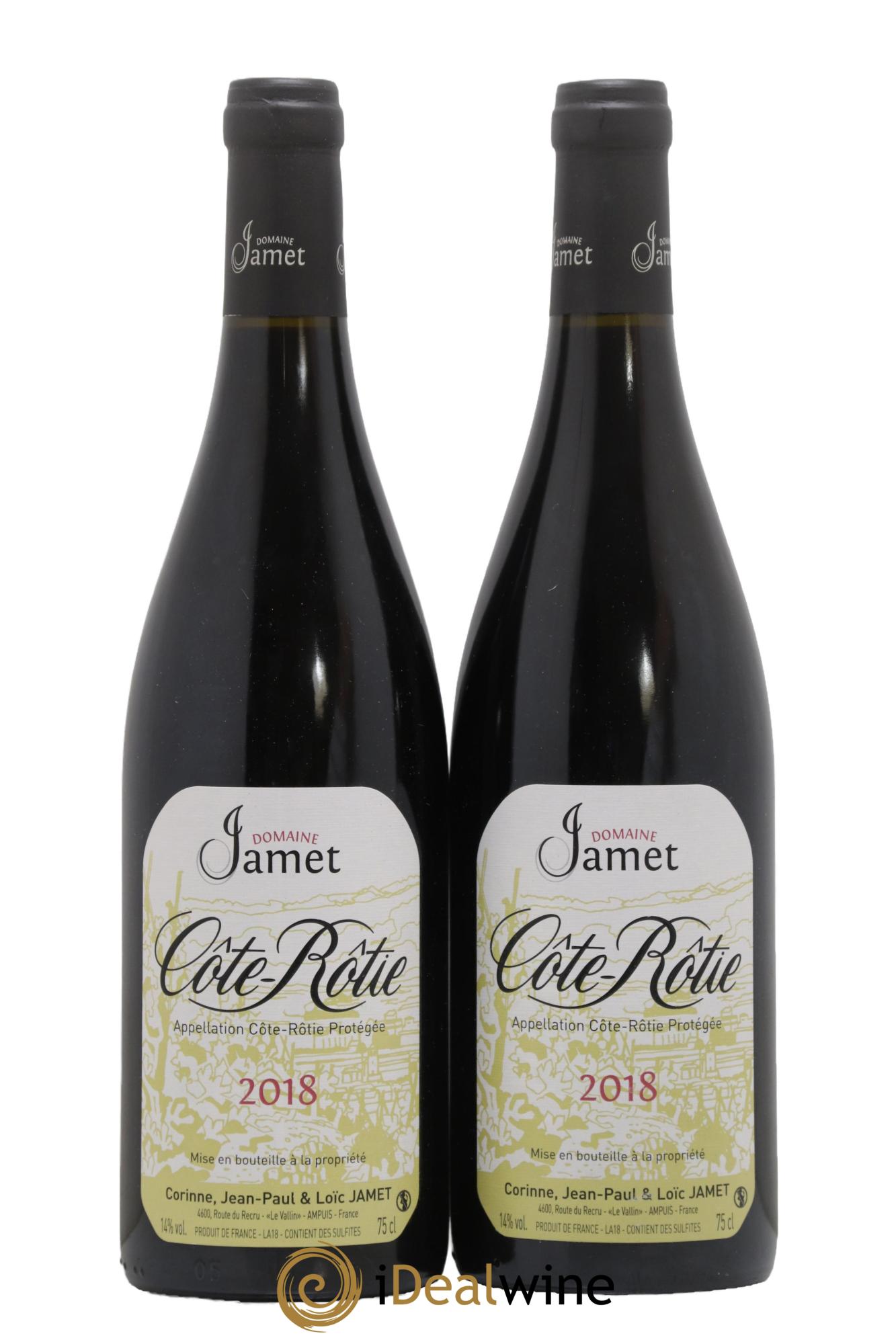 Côte-Rôtie Jamet (Domaine) 2018 - Lot de 2 bouteilles - 0