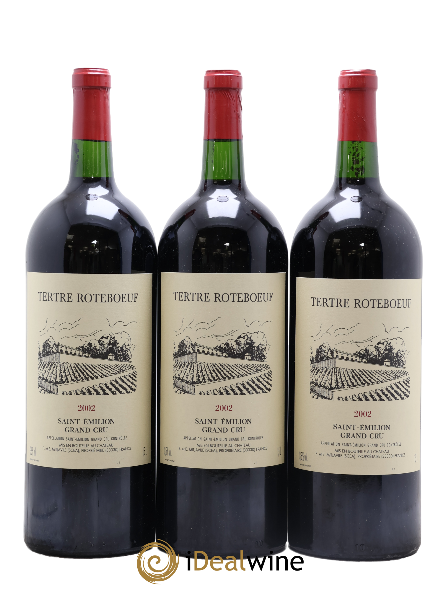 Château Tertre Roteboeuf 2002 - Lot de 6 magnums - 1