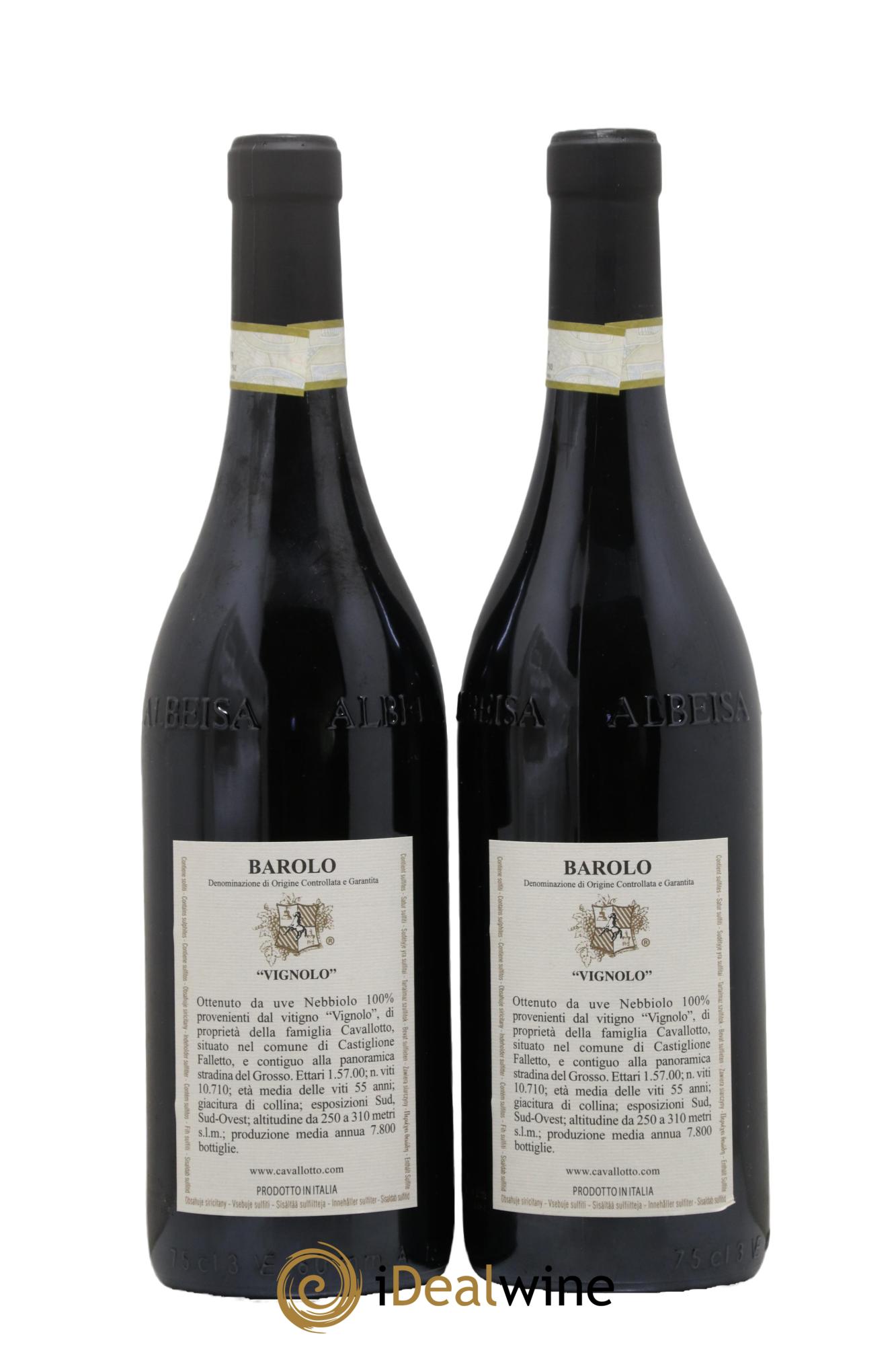 Barolo DOCG Cavallotto Riserva Vignolo 2013 - Lot de 2 bouteilles - 1