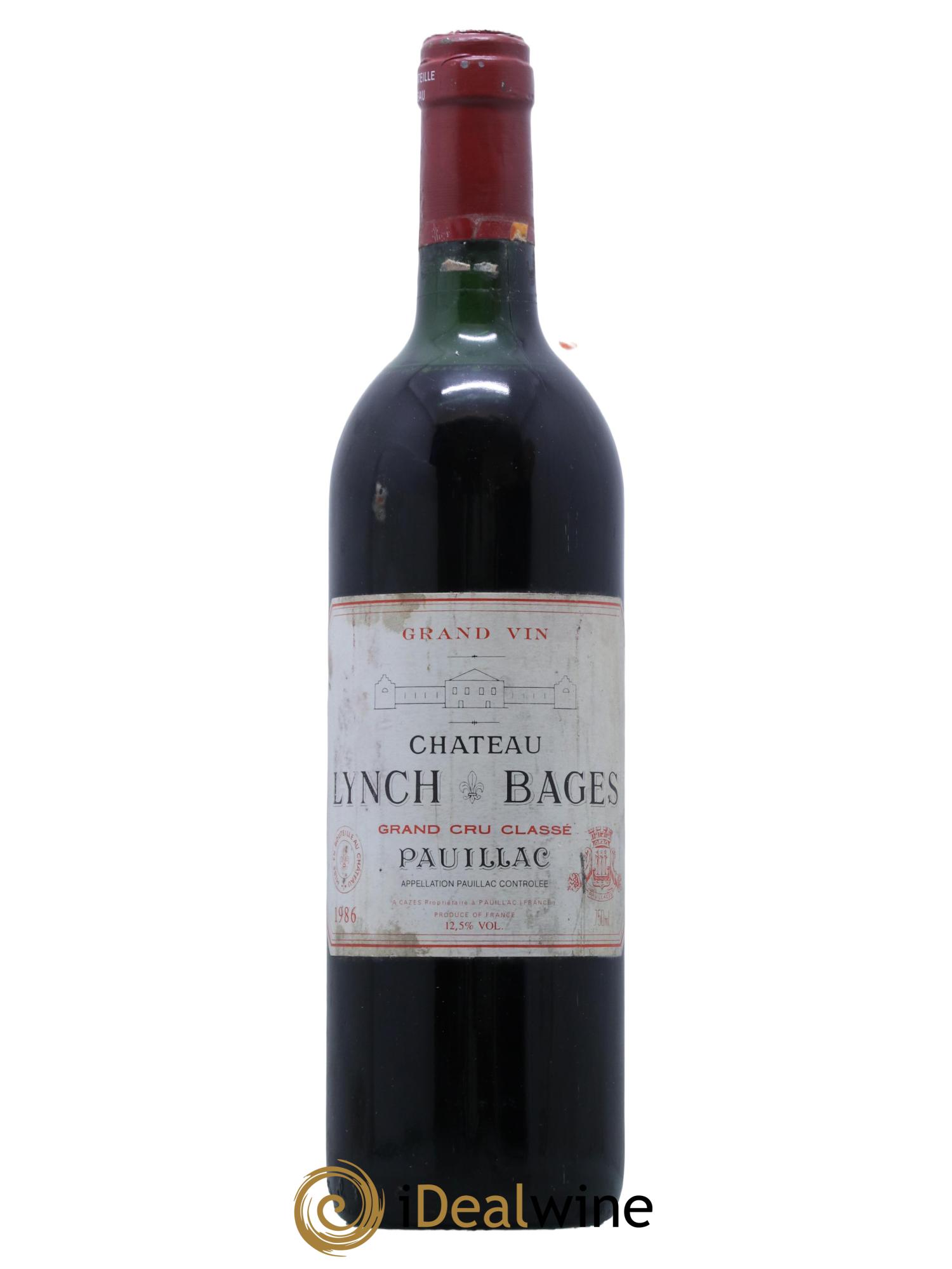 Château Lynch Bages 5ème Grand Cru Classé 1986 - Lot de 1 bouteille - 0