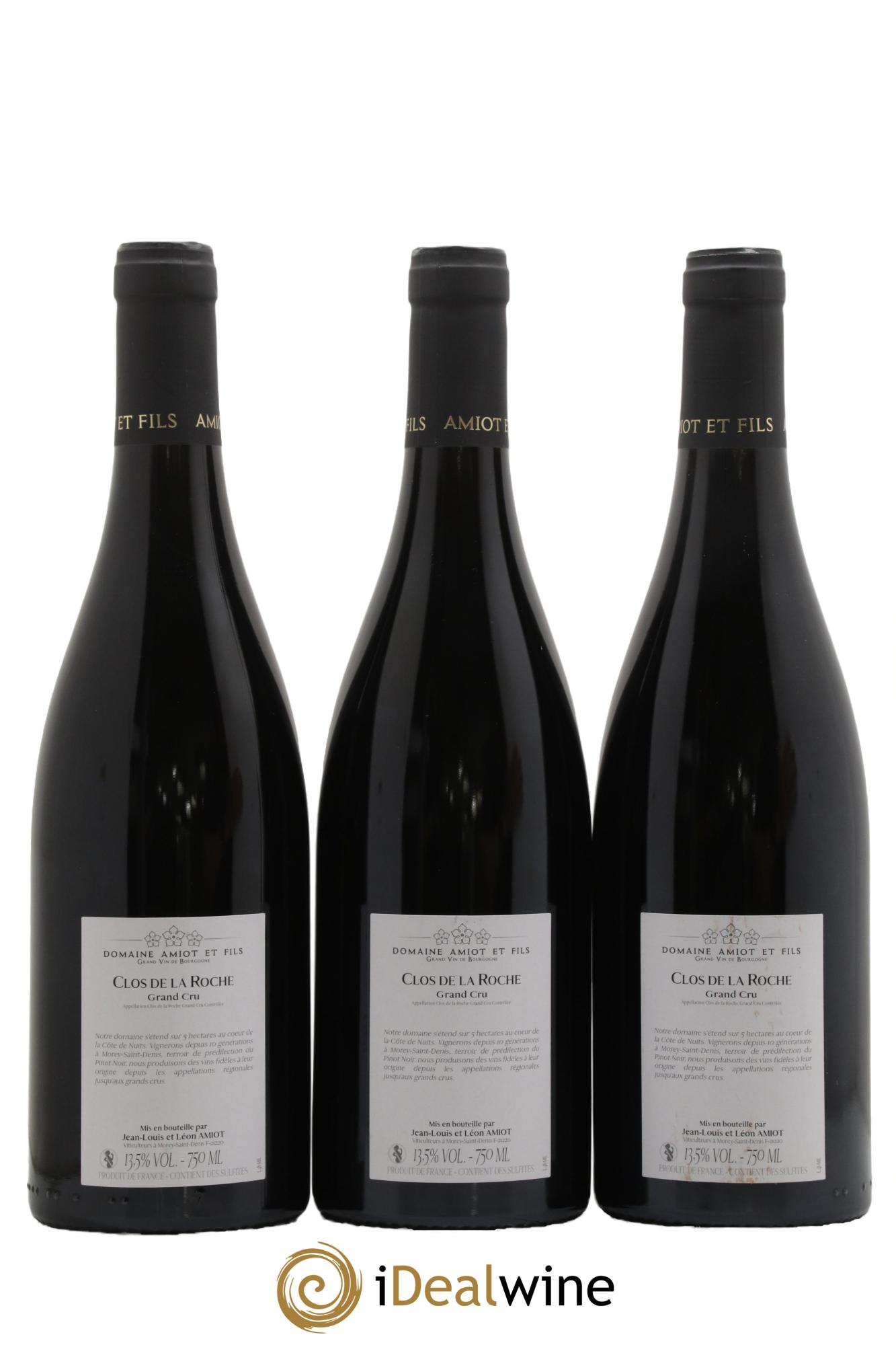 Clos de la Roche Grand Cru Domaine Amiot et Fils 2021 - Lotto di 3 bottiglie - 1