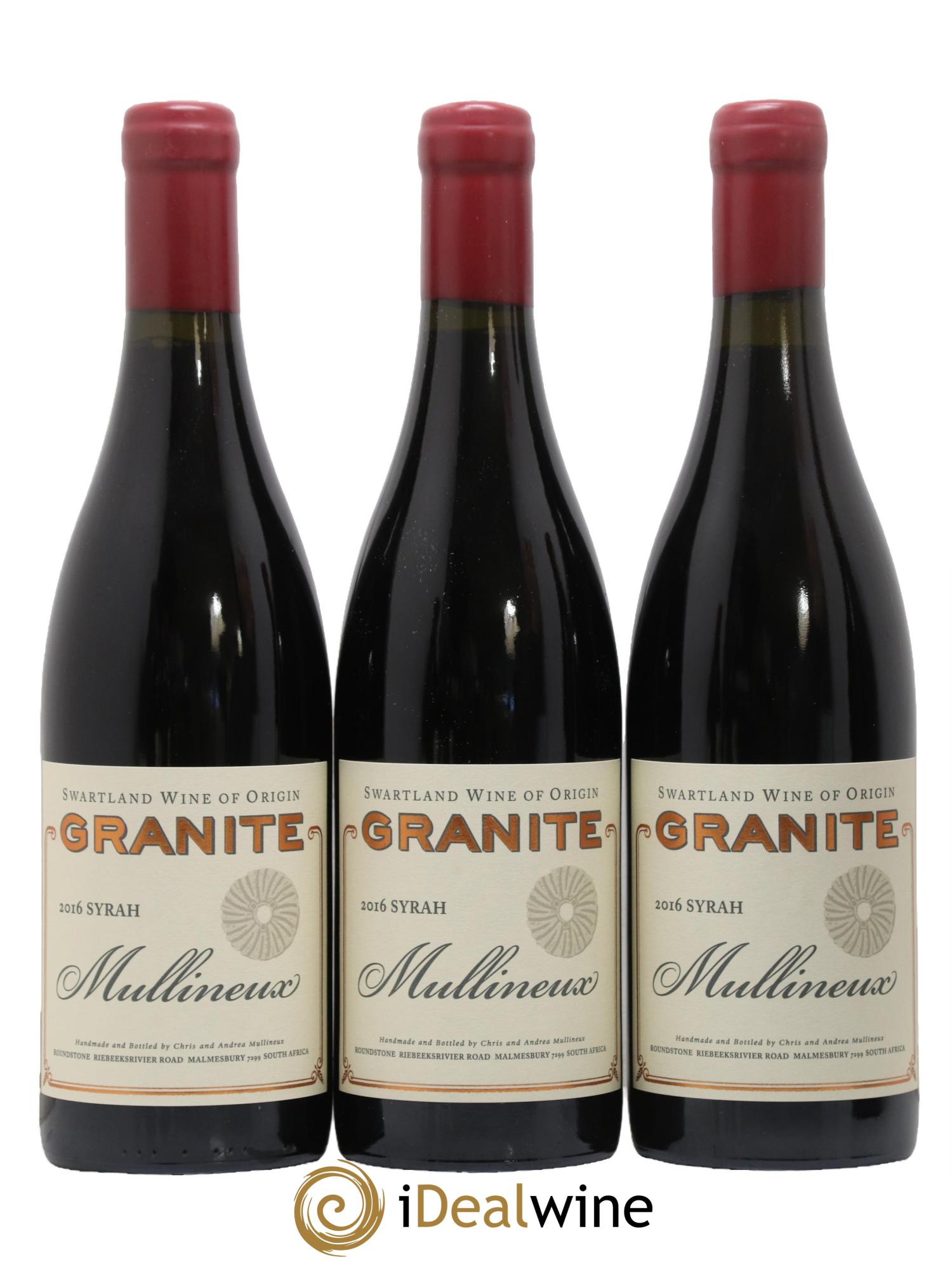 Afrique du Sud Granite Syrah Mullineux 2016 - Lot de 6 bouteilles - 2