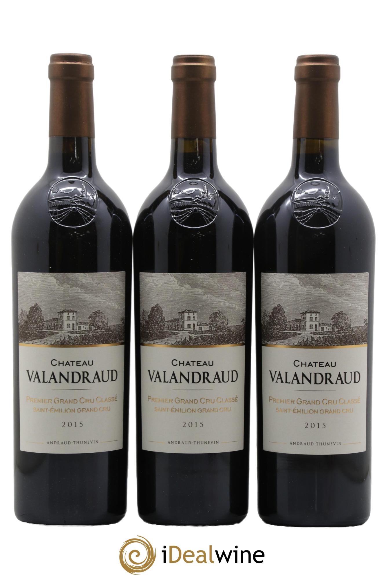 Château de Valandraud 1er Grand Cru Classé B depuis 2012 2015 - Lotto di 3 bottiglie - 0