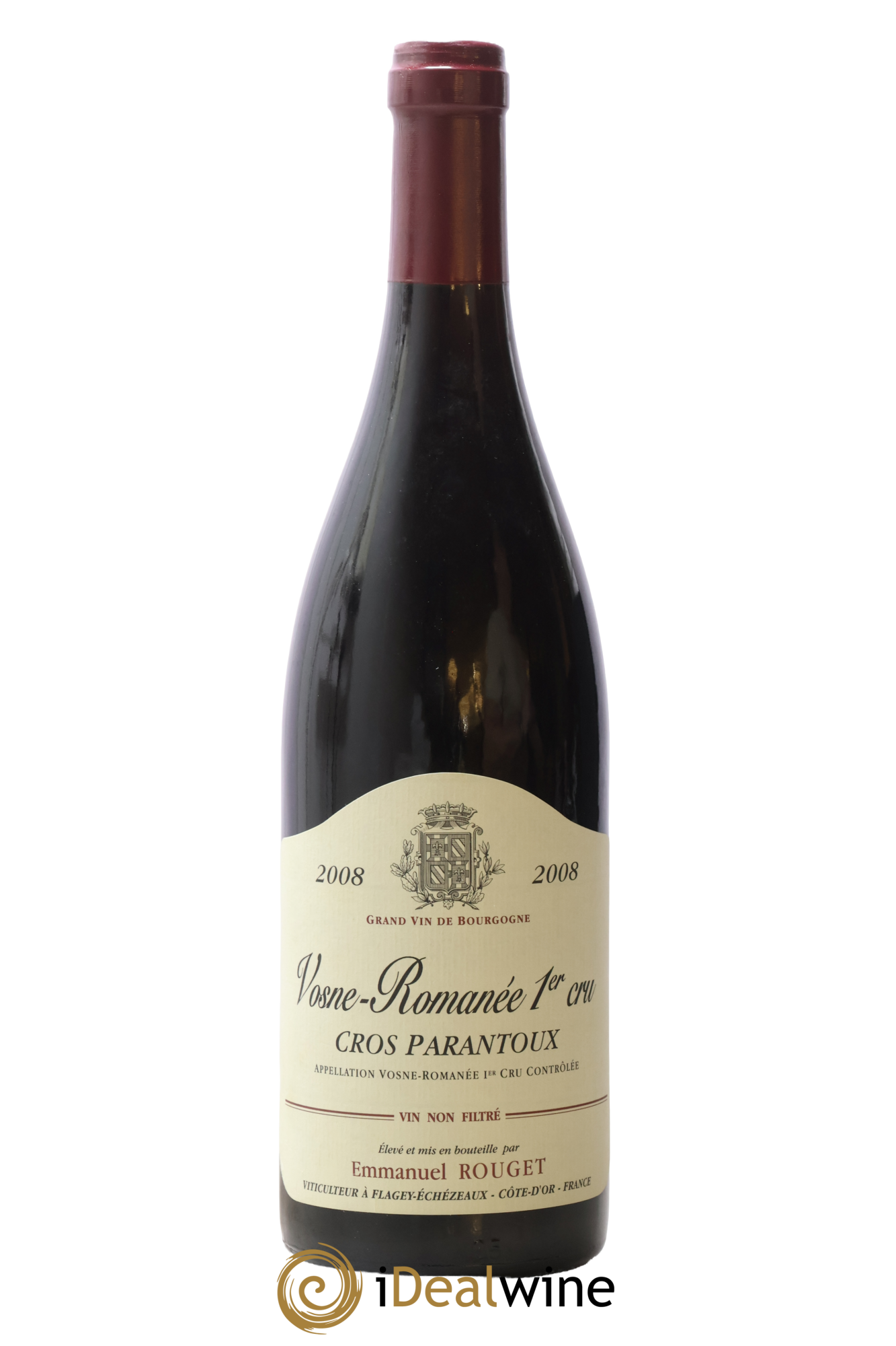 Vosne-Romanée 1er Cru Cros Parantoux Emmanuel Rouget 2008 - Posten von 1 Flasche - 0