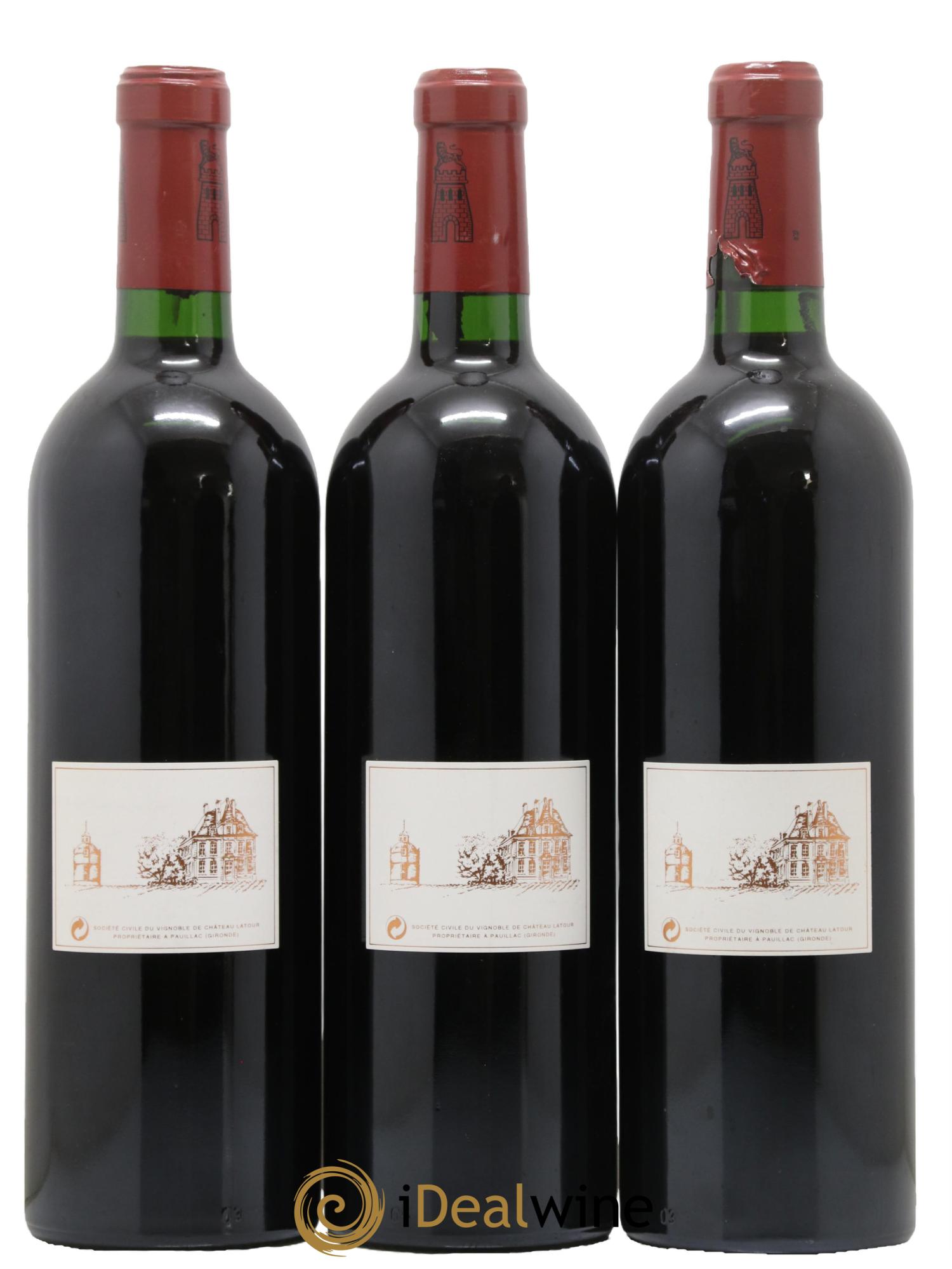 Château Latour 1er Grand Cru Classé 1998 - Lot de 3 bouteilles - 1