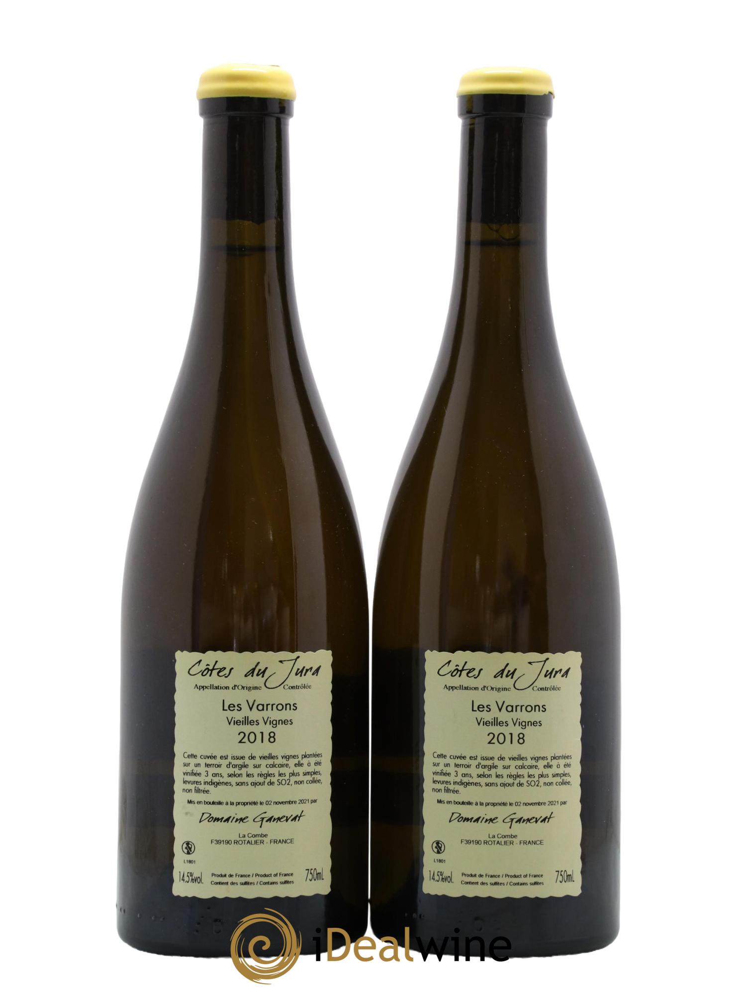 Côtes du Jura Les Varrons Vieilles Vignes Jean-François Ganevat (Domaine) 2018 - Lot de 2 bouteilles - 1