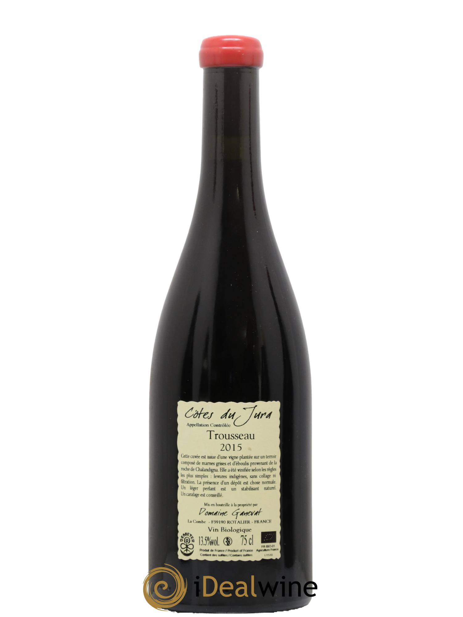 Côtes du Jura Plein Sud Jean-François Ganevat (Domaine) 2015 - Lot de 1 bouteille - 1