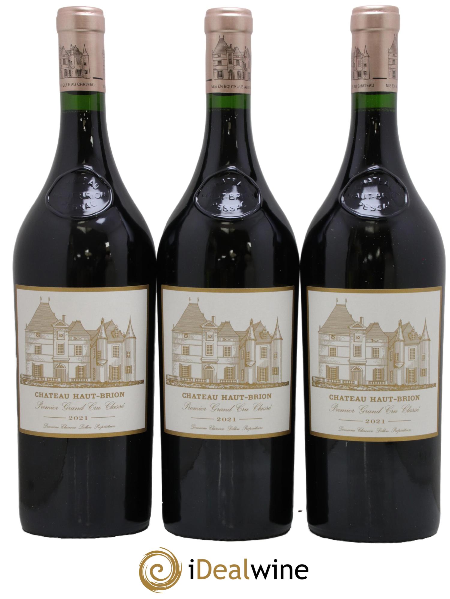 Château Haut Brion 1er Grand Cru Classé 2021 - Lot of 3 magnums - 0
