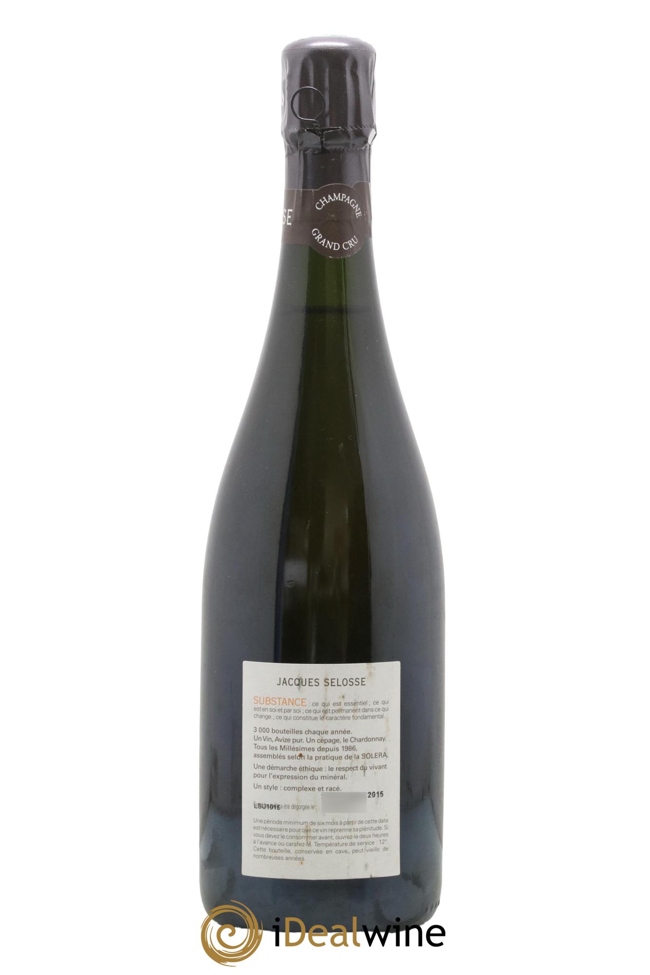 Substance Jacques Selosse - Lot de 1 bouteille - 1