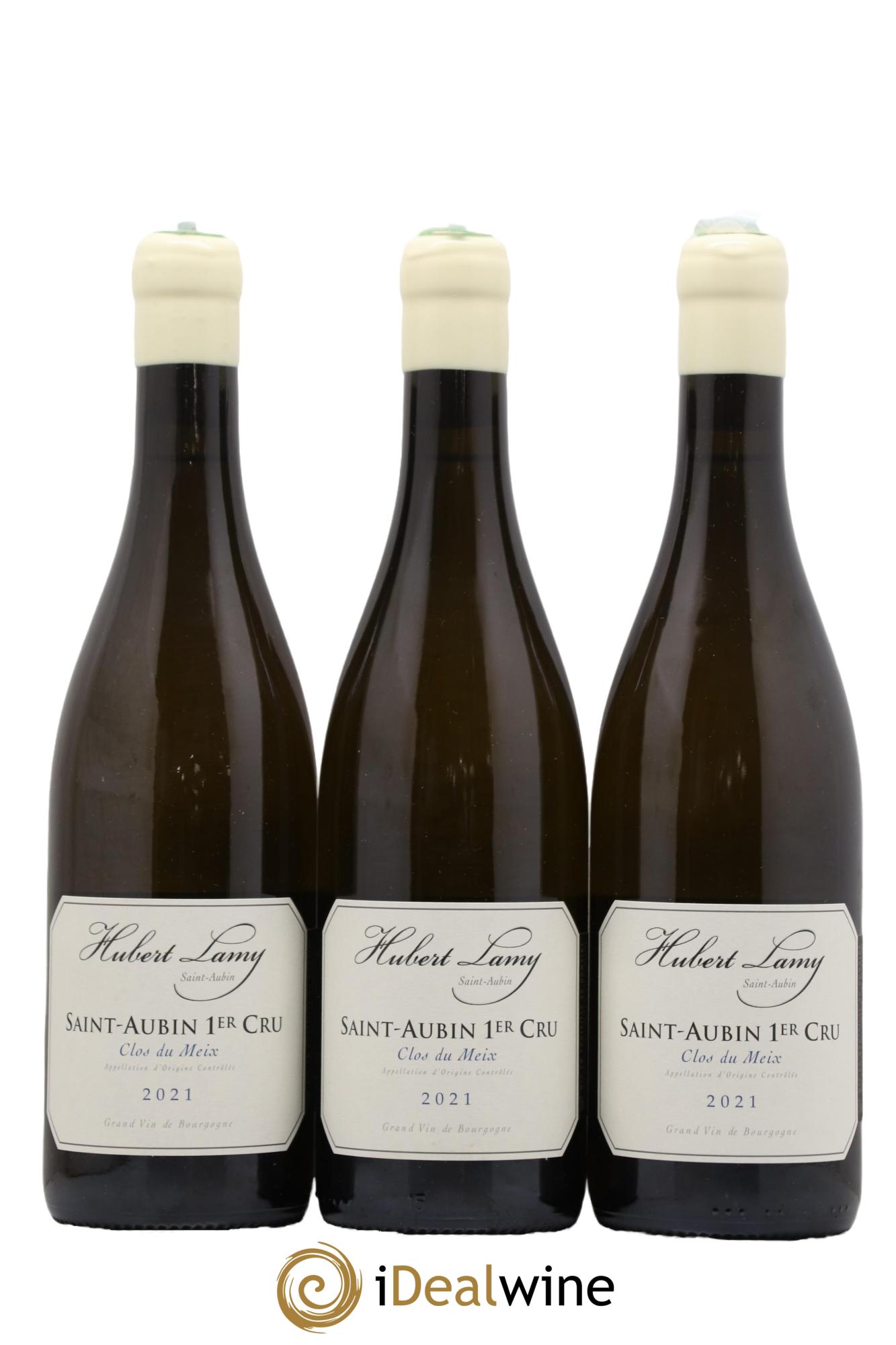 Saint-Aubin 1er Cru Clos du Meix Hubert Lamy 2021 - Lotto di 3 bottiglie - 0