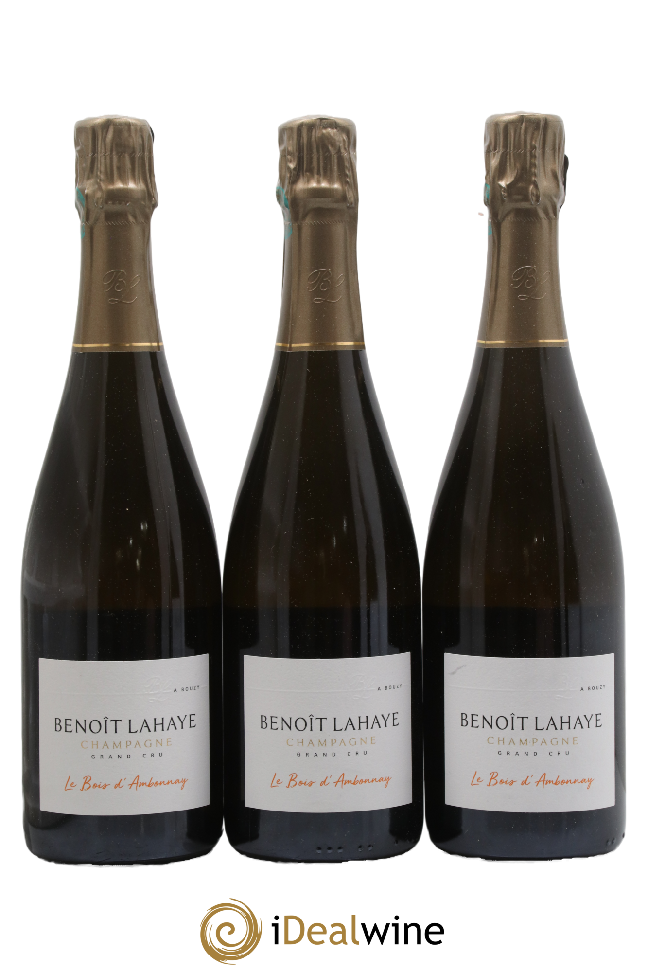 Champagne Grand Cru Le Bois d'Ambonnay (parcellaire millésime 2018) Benoît Lahaye 2018 - Lot de 3 bouteilles - 0