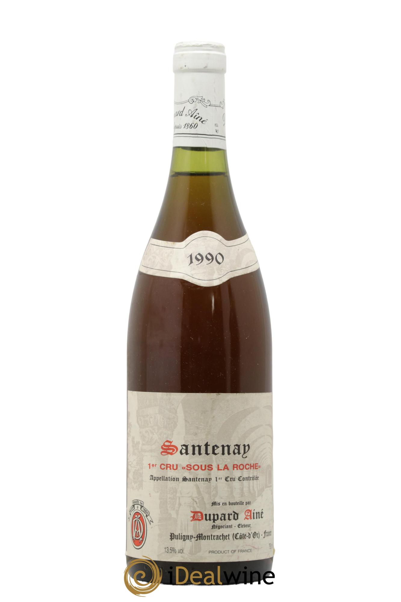 Santenay 1er Cru Sous La Roche Dupars Ainé 1990 - Lot de 1 bouteille - 0