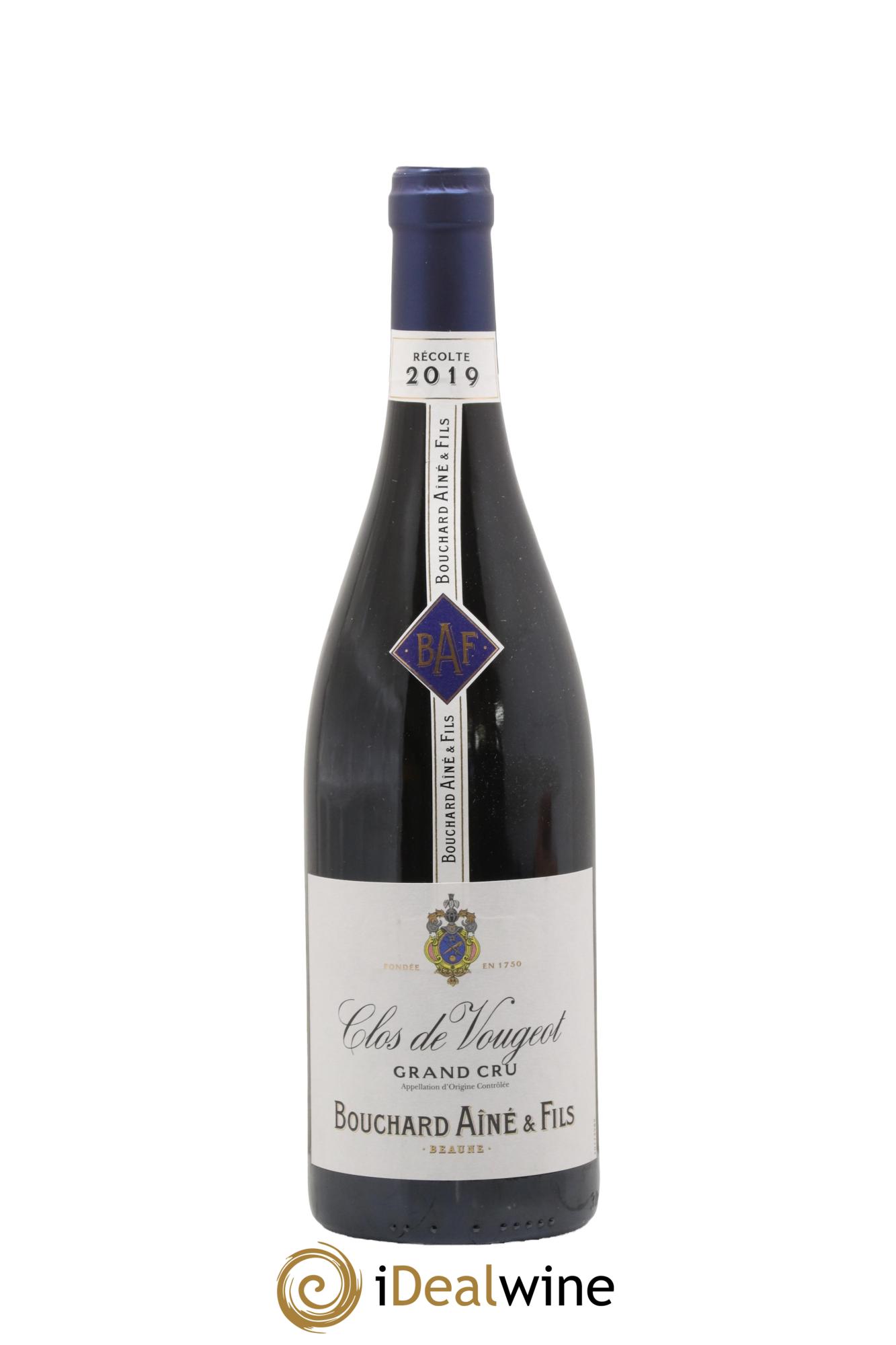Clos de Vougeot Grand Cru Bouchard Ainé & Fils 2019 - Lot de 1 bouteille - 0