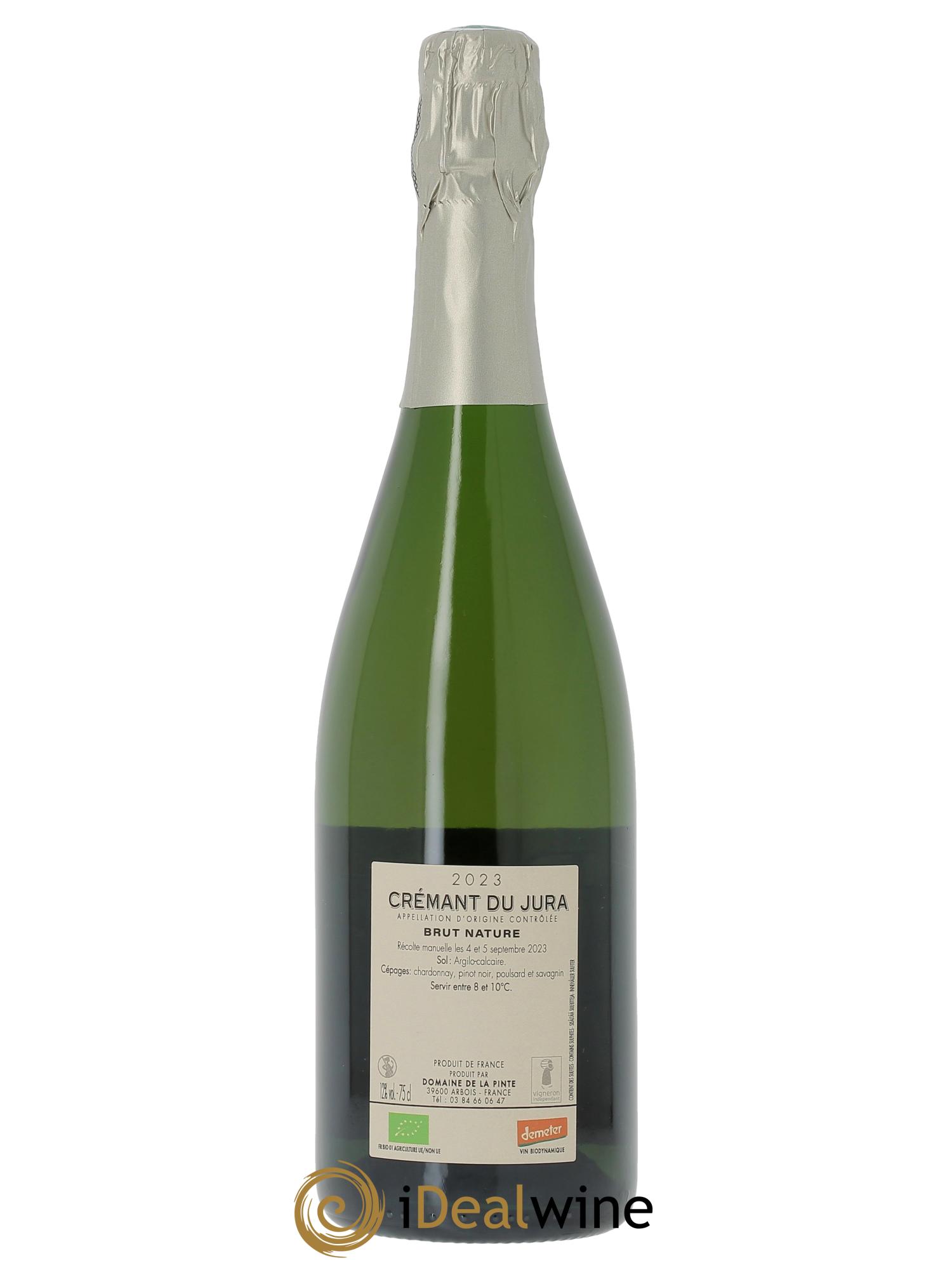Crémant du Jura Domaine de la Pinte  2023 - Lotto di 1 bottiglia - 1