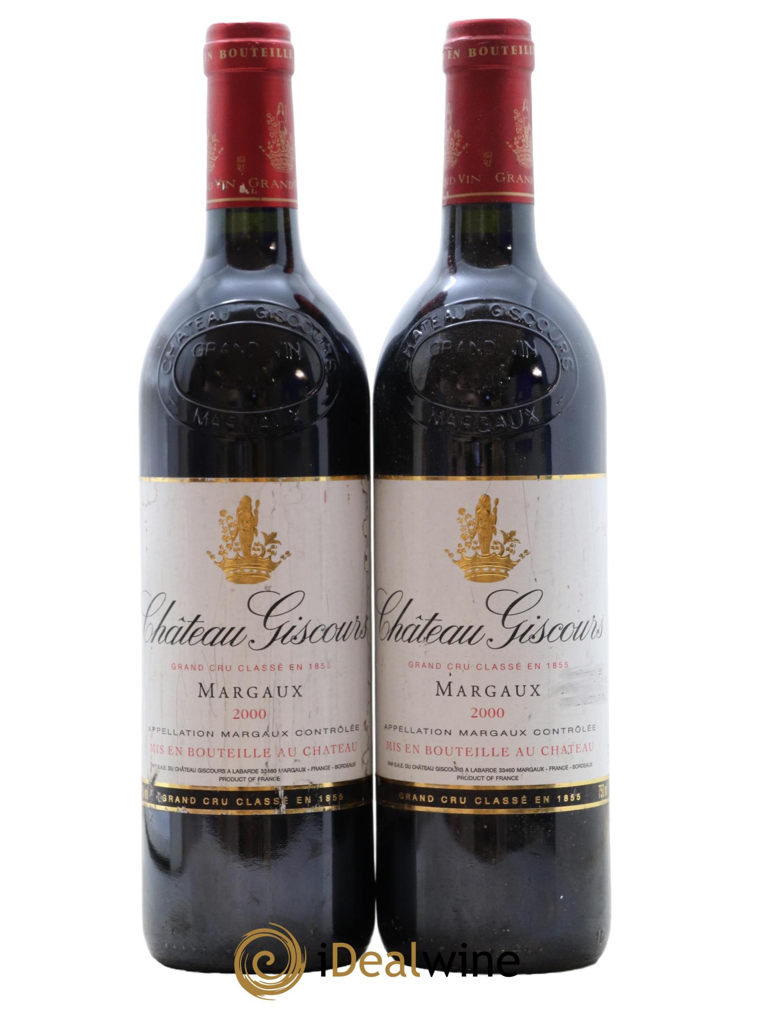 Château Giscours 3ème Grand Cru Classé 2000 - Lot de 2 bouteilles - 0