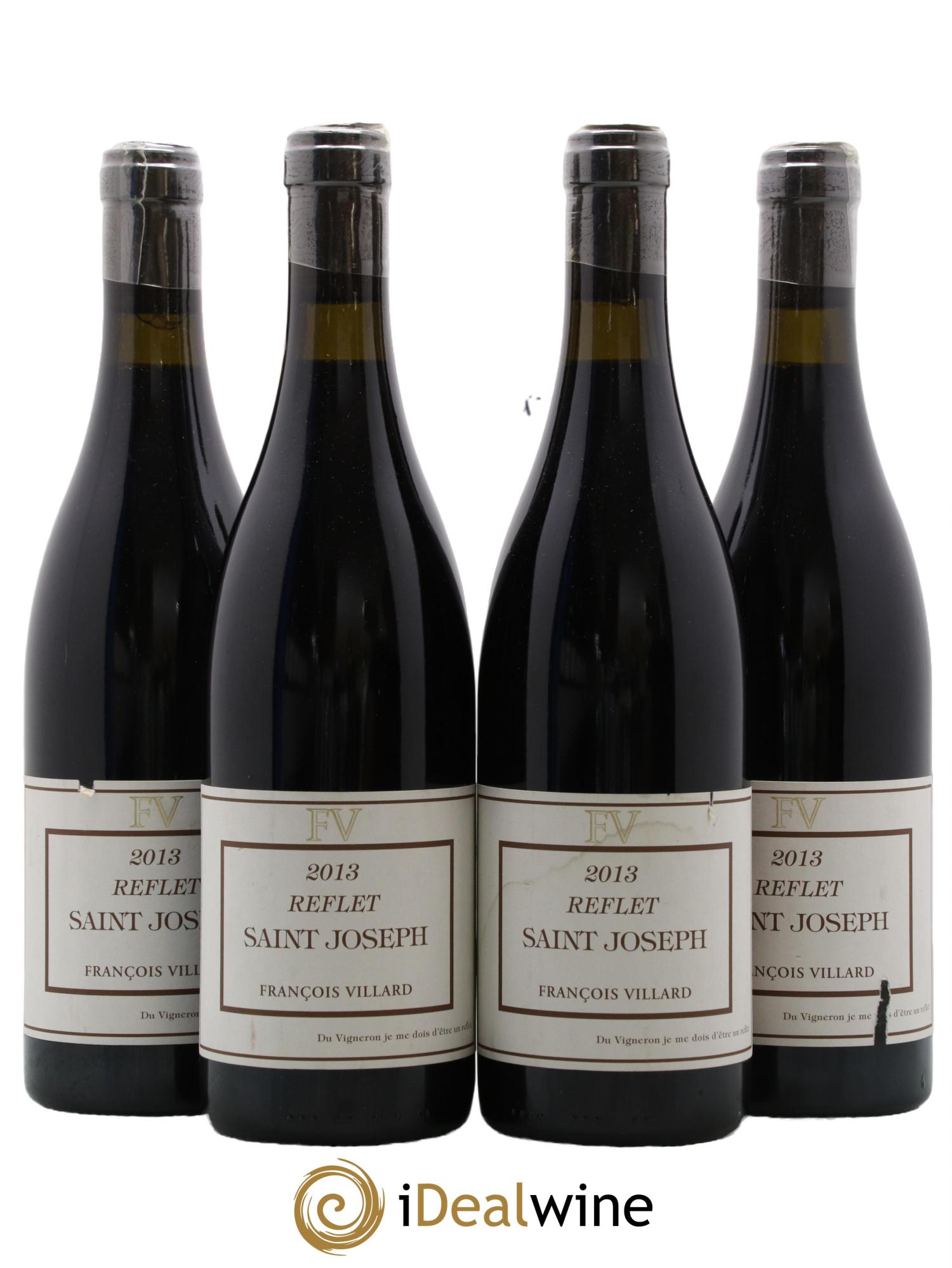 Saint-Joseph Reflet François Villard 2013 - Lot de 4 bouteilles - 0