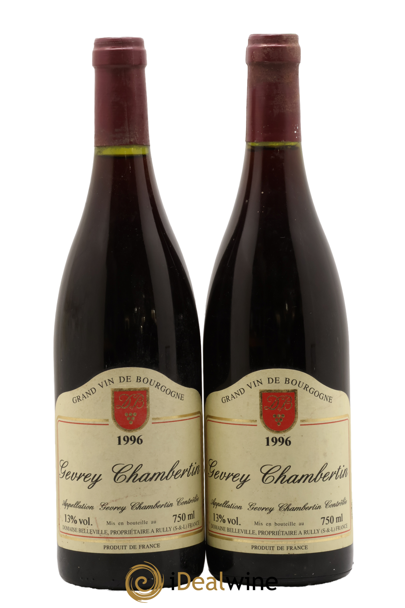 Gevrey-Chambertin Domaine De Belleville 1996 - Lot de 2 bouteilles - 0