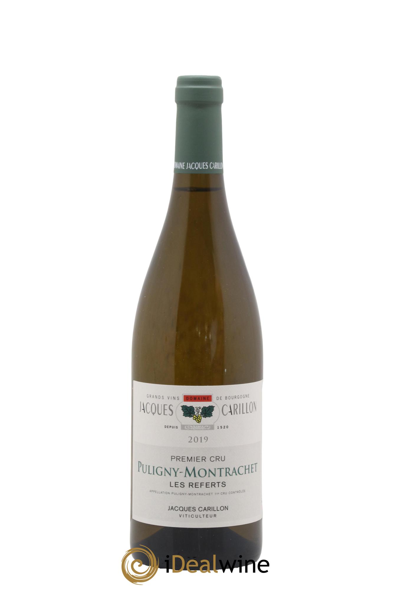 Puligny-Montrachet 1er Cru Les Referts Jacques Carillon (Domaine) 2019 - Lot de 1 bouteille - 0