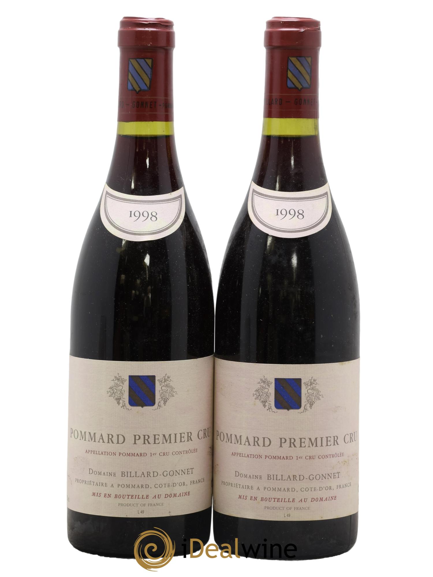 Pommard 1er Cru Billard-Gonnet 1998 - Posten von 2 Flaschen - 0
