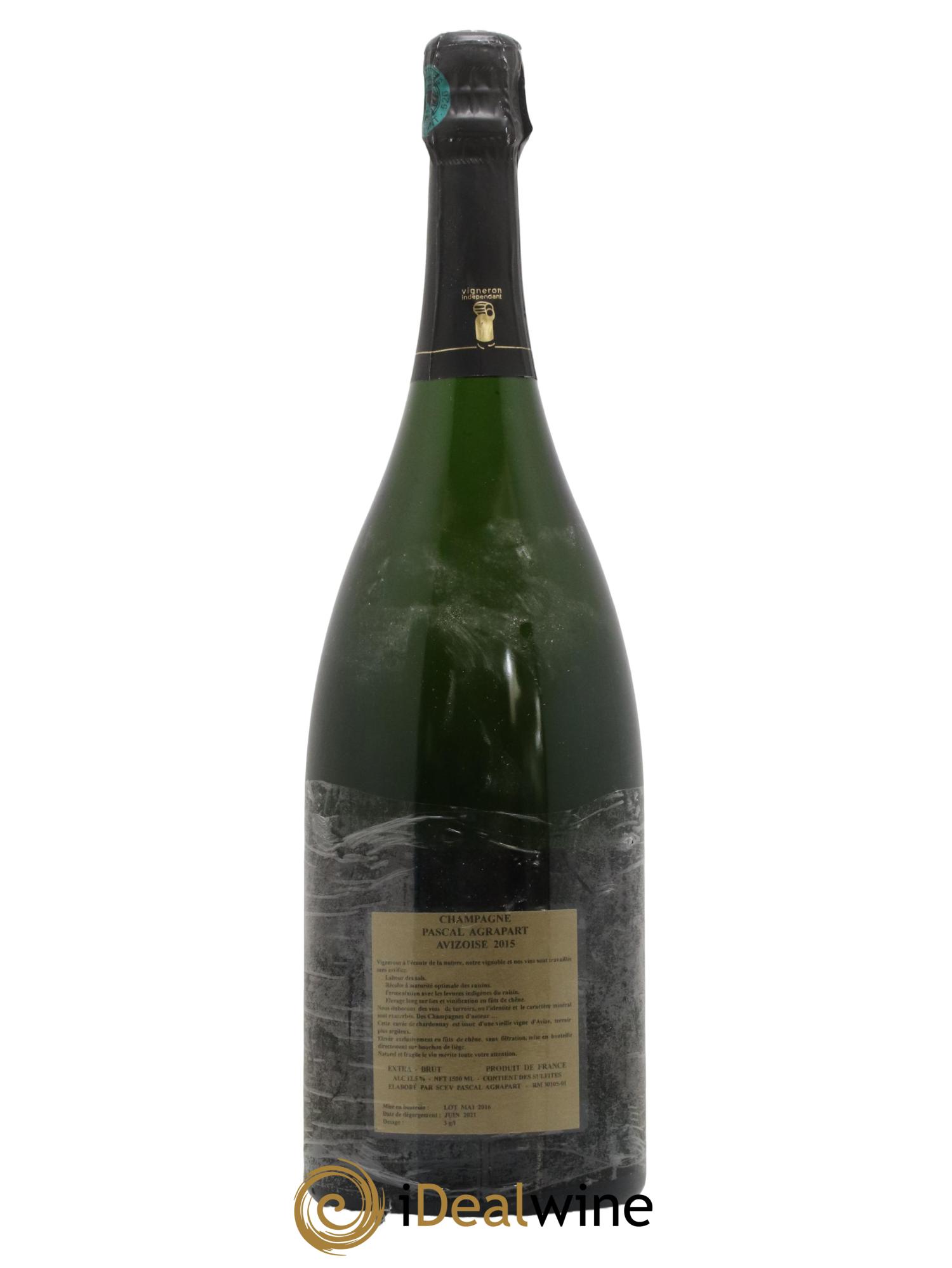 Avizoise Blanc de Blancs Brut Nature Pascal Agrapart 2015 - Lot de 1 magnum - 1
